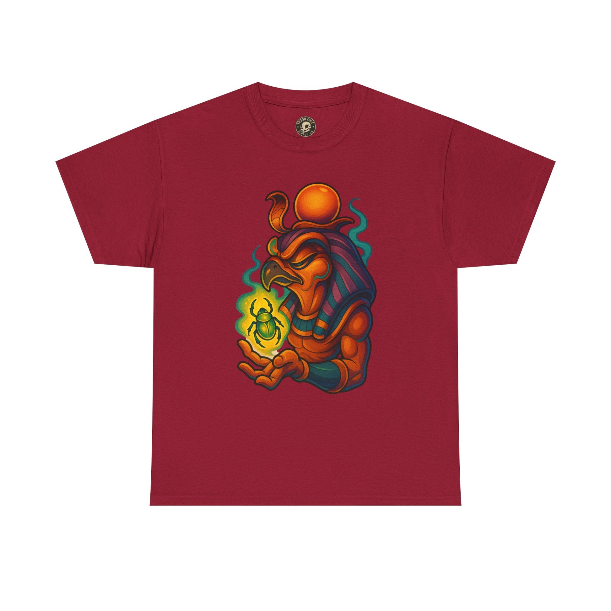 Mystical Guardian Unisex Heavy Cotton Tee, Graphic T-Shirt, Bohemian Style, Unique Fashion, Gift for Fans, Statement Tee