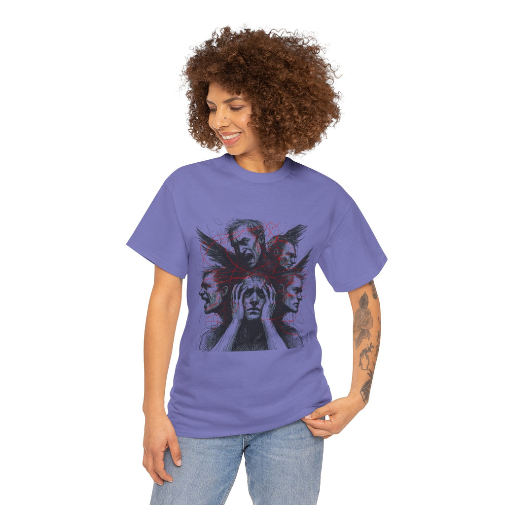 Xian Allen x Trash Cult Shirt – “Loud Inside My Head” | Dark Illustrative Art Tee
