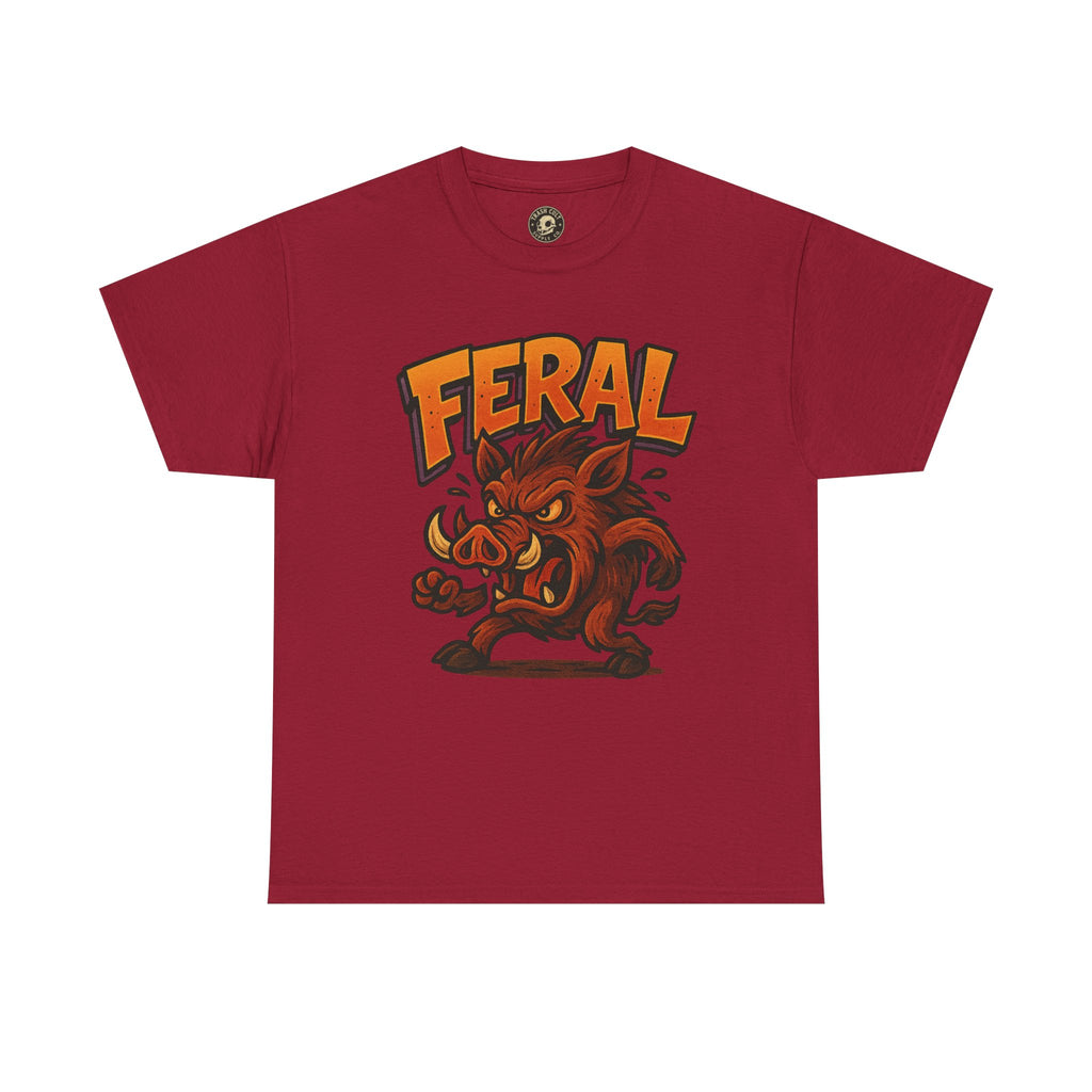 Feral Boar T-Shirt – Bold Unisex Animal Graphic Tee | Funny Cotton Shirt for Chaos Creatures