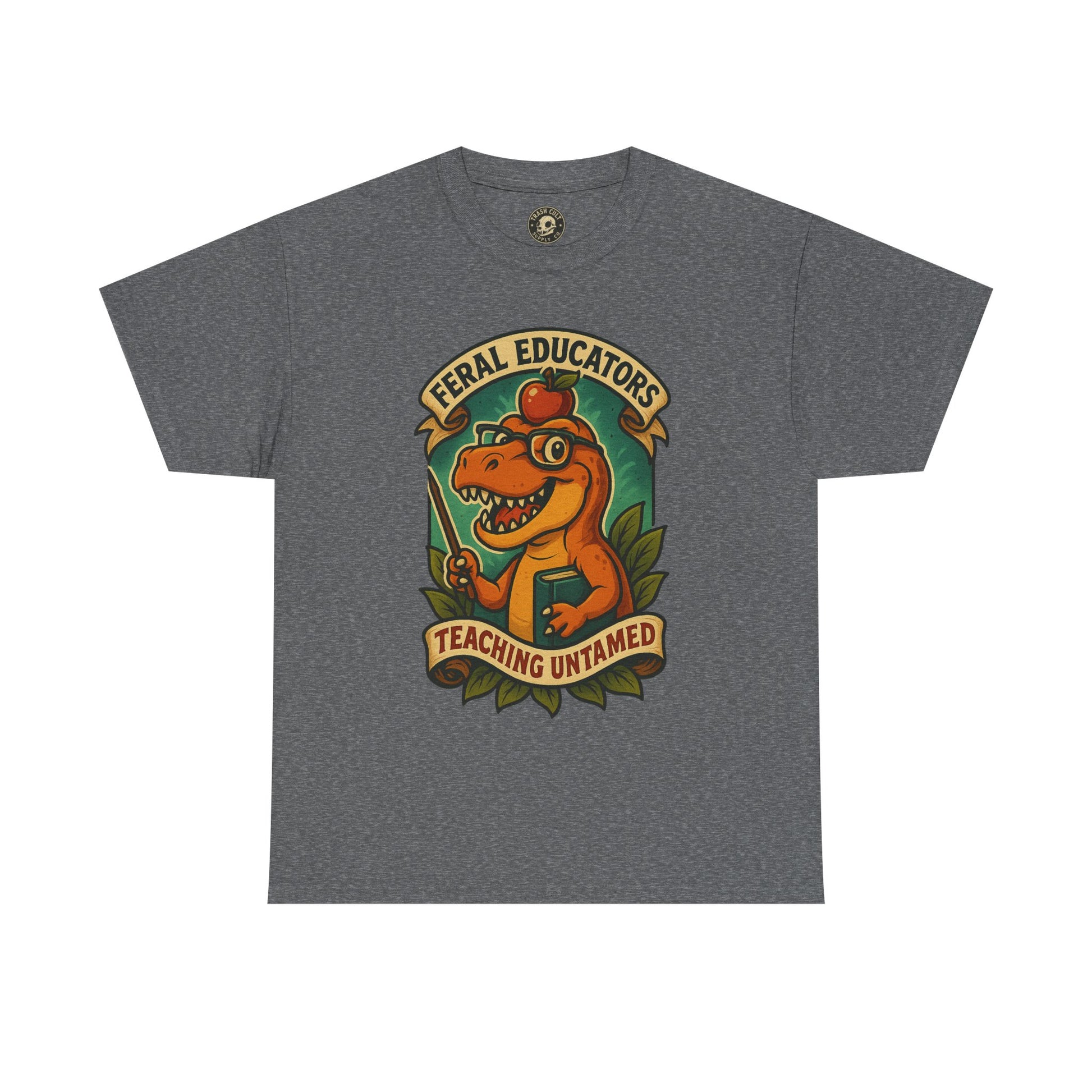 Feral Educators Tee, Fun Teacher Shirt, Unisex Cotton Tee, Gift for Educators, Classroom Apparel, Teacher Appreciation Day