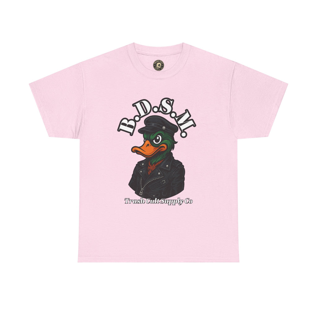 BDSM Mallard Duck Biker Shirt – Funny Biker Duck Tee on Gildan 5000