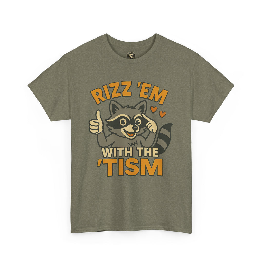 Rizz ’Em With the ’Tism T-Shirt – Funny Neurodivergent Graphic Tee for Bold Personalities