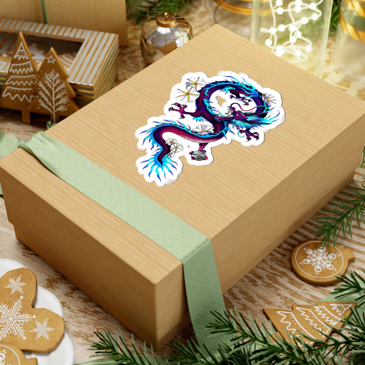 Electric Neon Dragon Sticker – Lara Davenport x Trash Cult