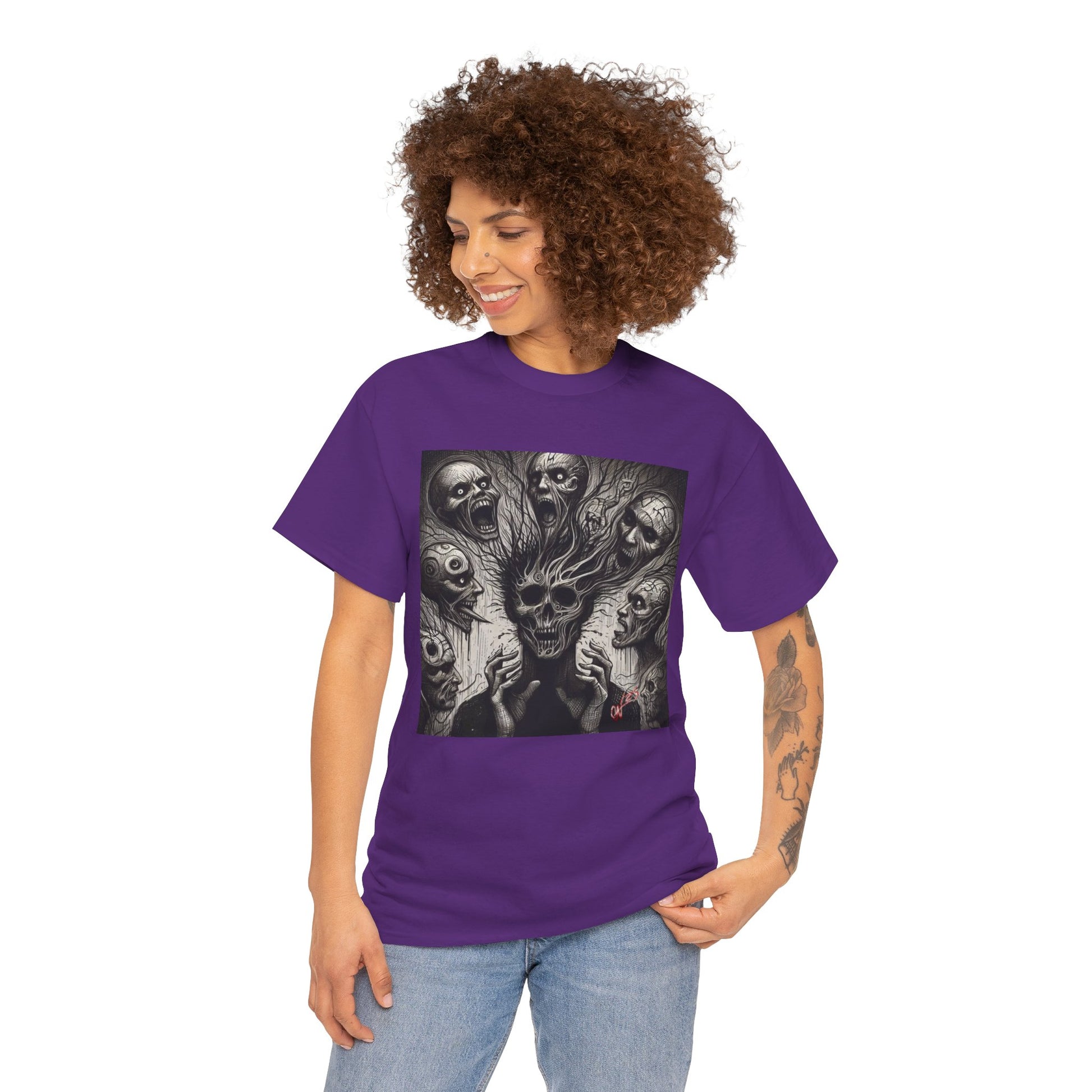Xian Allen x Trash Cult Shirt – “Voices in the Void” | Horror Skull Scream T-Shirt