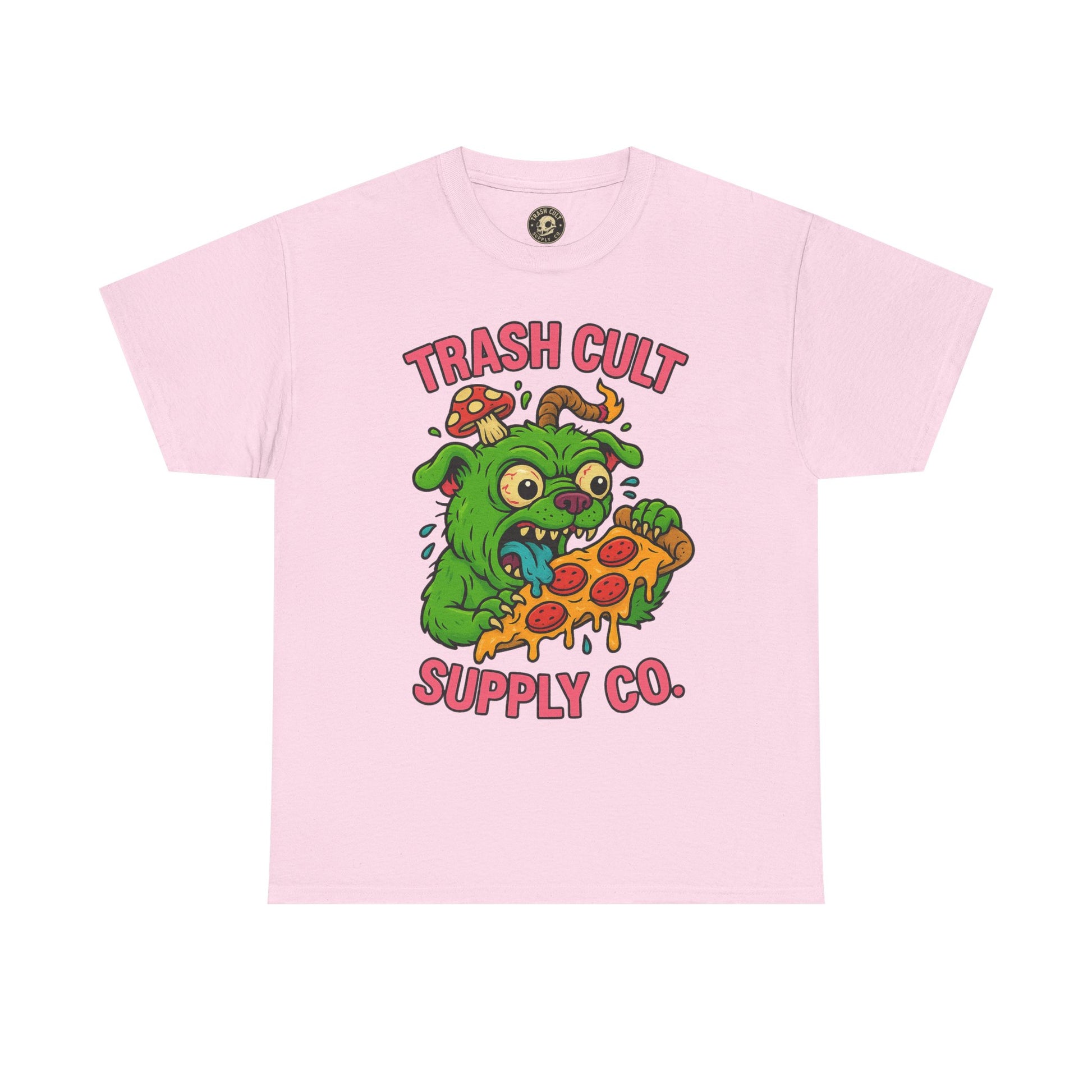 Feral Pizza Monster Shirt – Trash Cult Supply Co | Gildan 5000 Graphic Tee