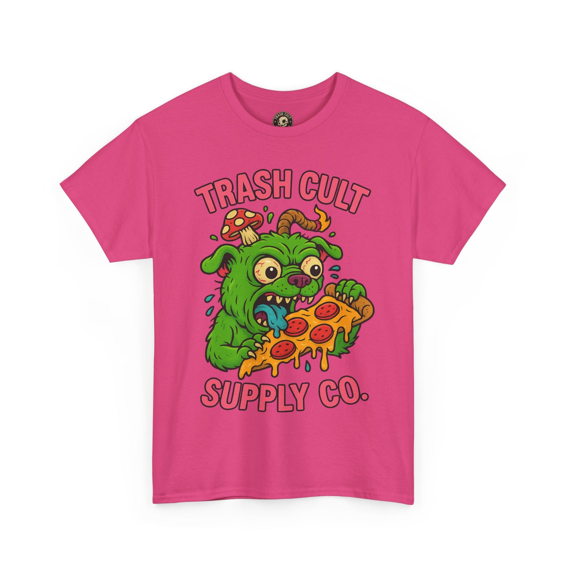 Feral Pizza Monster Shirt – Trash Cult Supply Co | Gildan 5000 Graphic Tee
