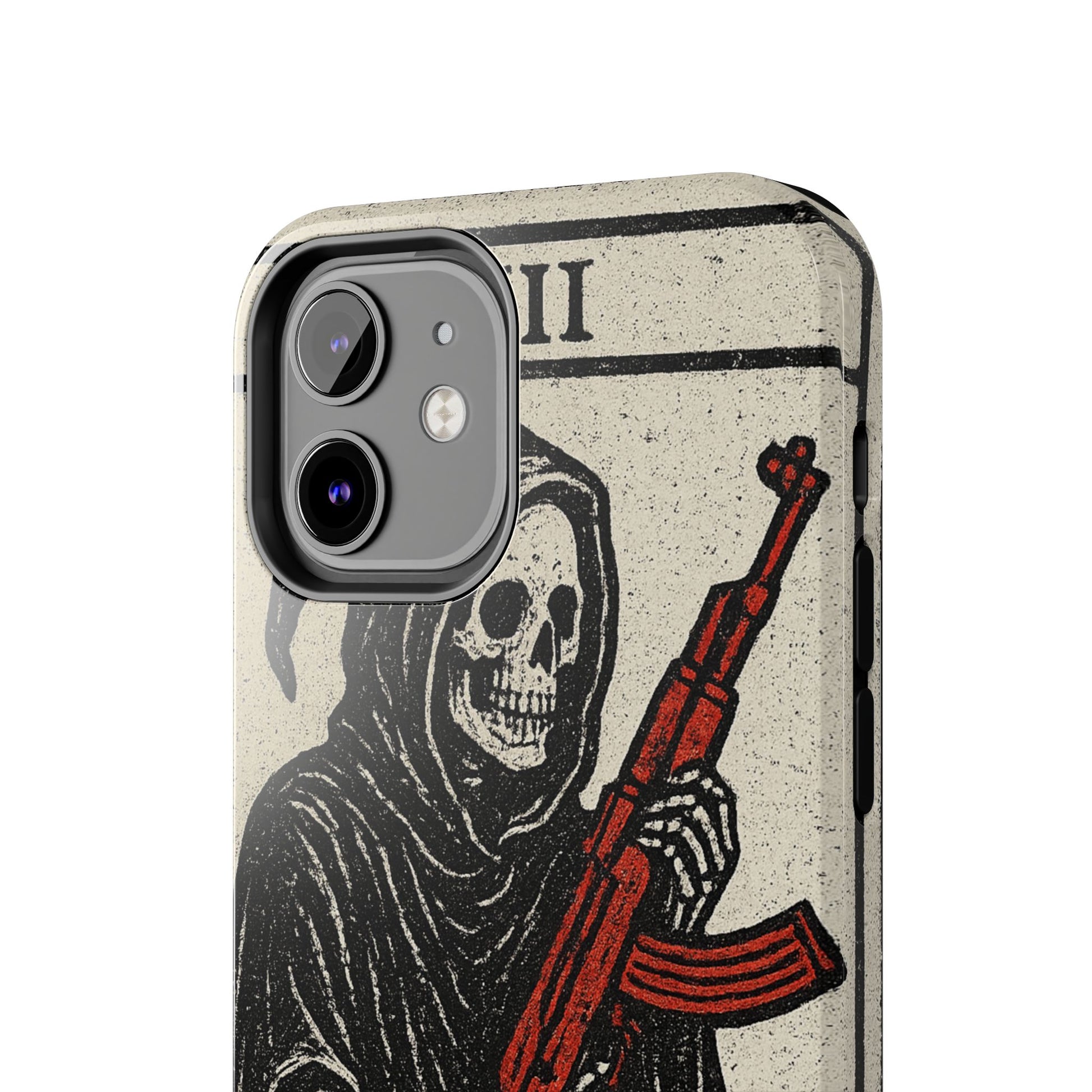 Grim Reaper Phone Case, Tough Phone Case for Gamers, Unique Smartphone Accessories, Halloween Decor, Death-Inspired Gift
