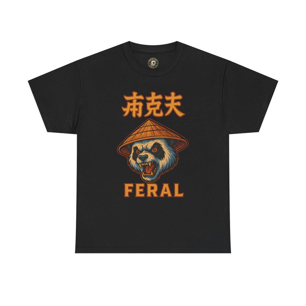 Feral Panda T-Shirt – Bold Streetwear Animal Graphic Tee | Unisex Heavy Cotton Shirt for Chaos Lovers