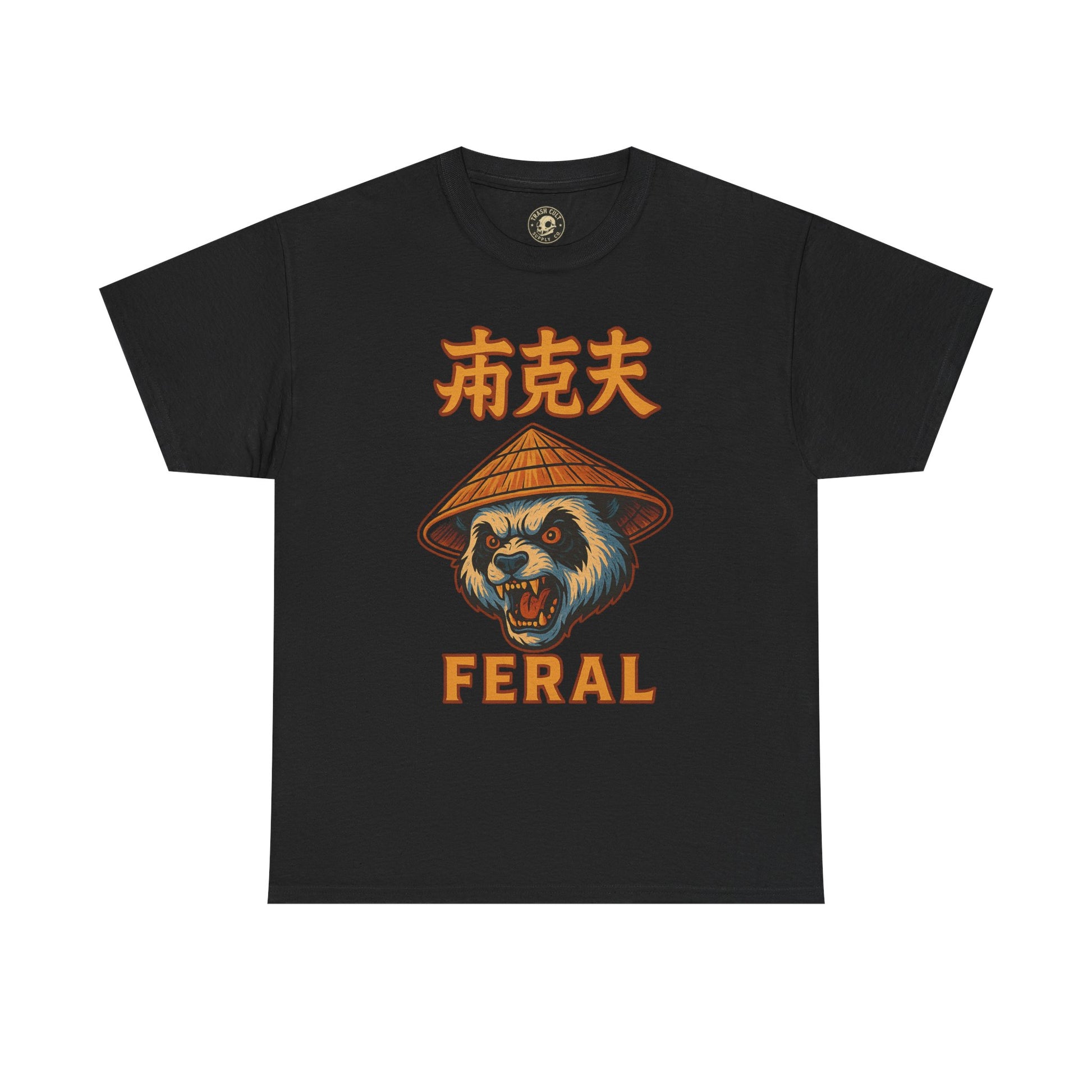 Feral Panda T-Shirt – Bold Streetwear Animal Graphic Tee | Unisex Heavy Cotton Shirt for Chaos Lovers