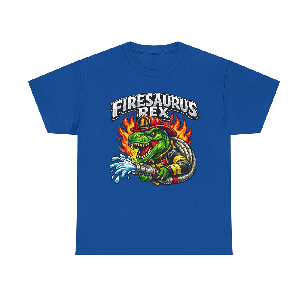 Firesaurus Rex T-Shirt — Funny Firefighter Dinosaur Tee