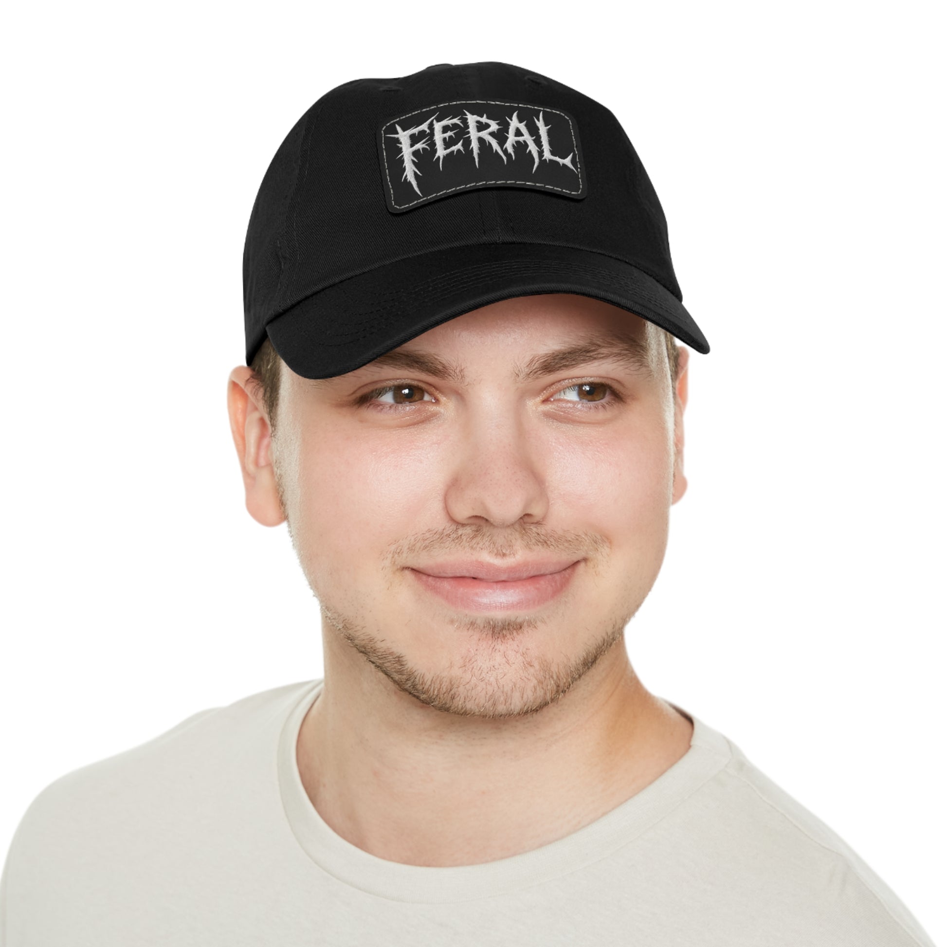 FERAL Embroidered Leather Patch Hat – Trash Cult Supply Co.