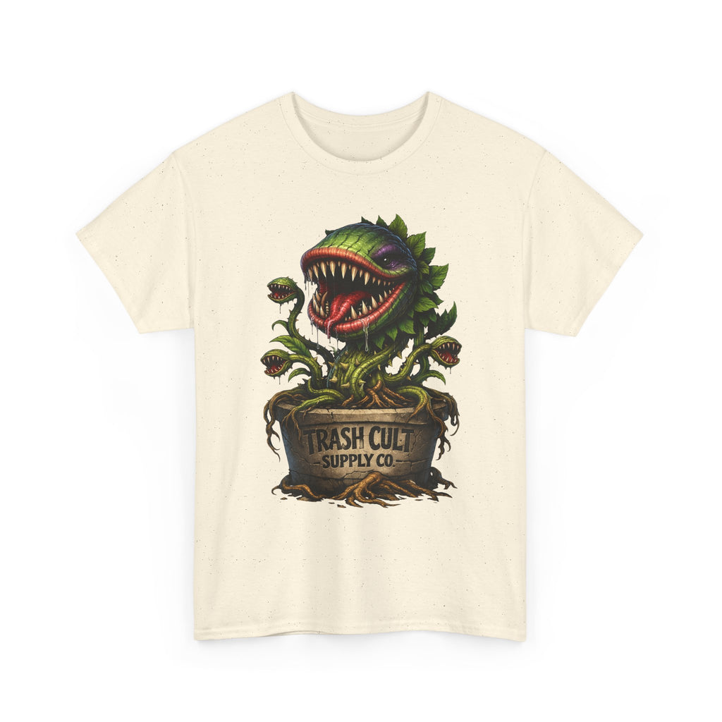 Carnivorous Plant Graphic Tee — "Trash Cult Supply Co." Potted Monster Shirt