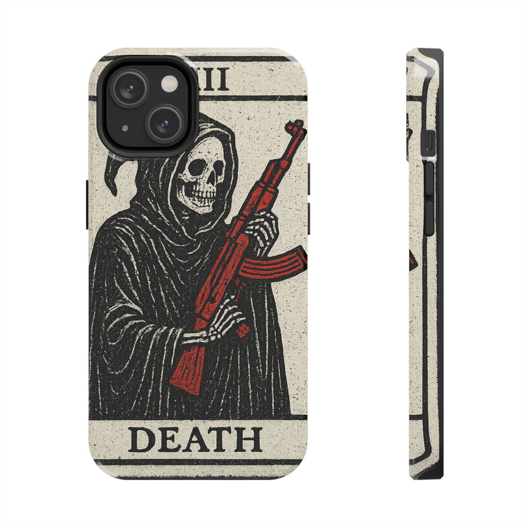 Grim Reaper Phone Case, Tough Phone Case for Gamers, Unique Smartphone Accessories, Halloween Decor, Death-Inspired Gift