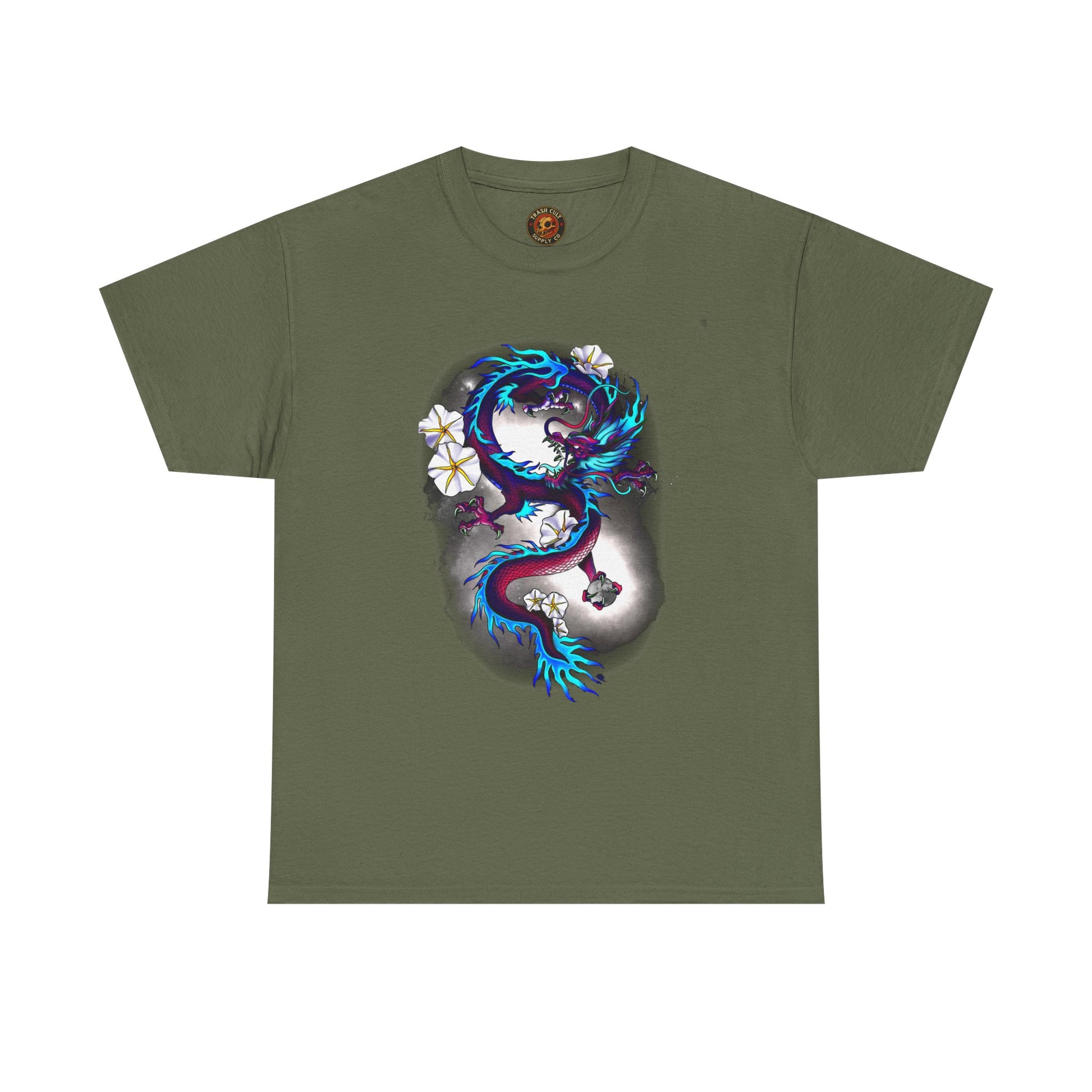 Electric Dragon Tattoo T-Shirt – Lara Davenport x Trash Cult Supply Co. Collab (Gildan 5000)