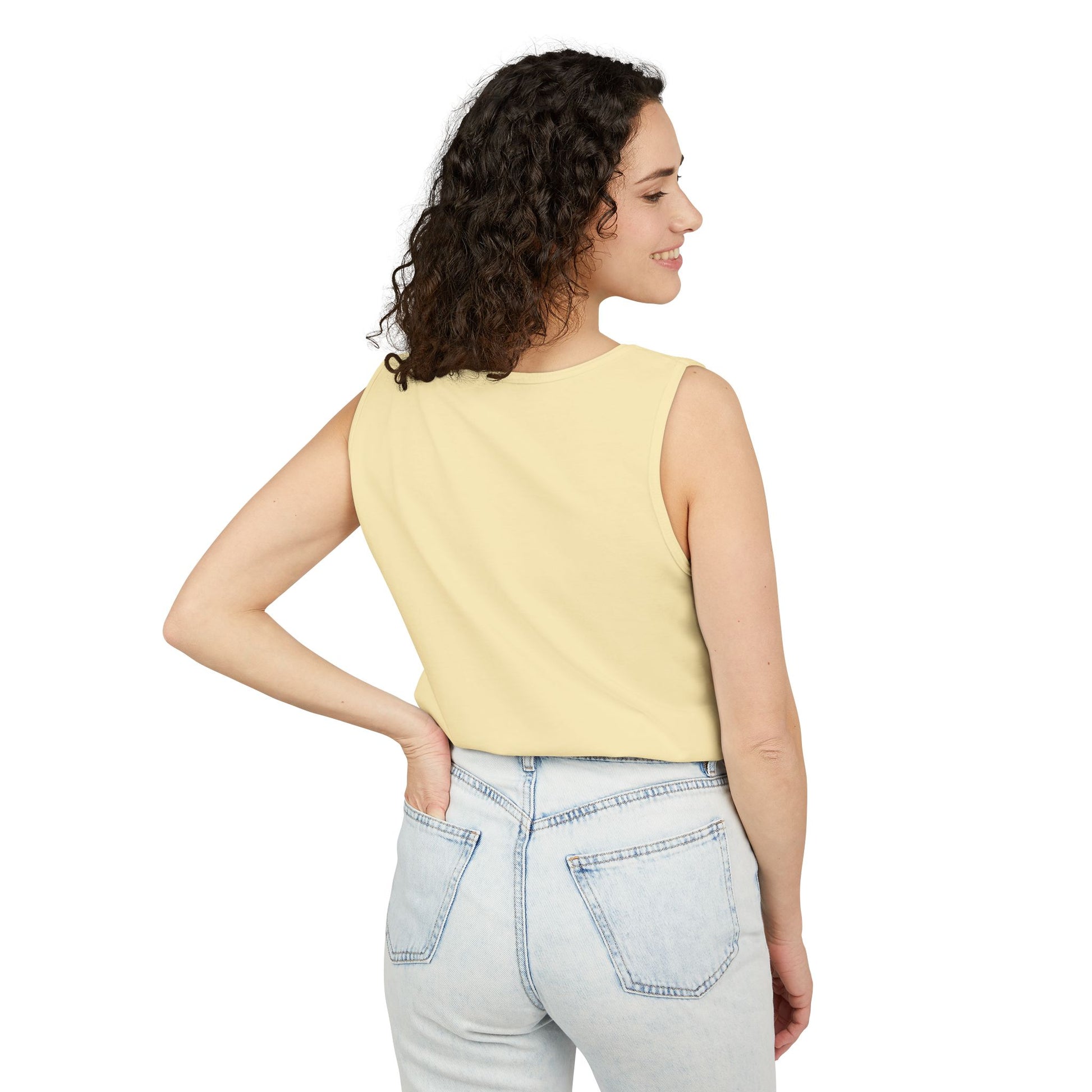 Winch Goblin Graphic Tank Top — Retro Cartoon Mechanic Design
