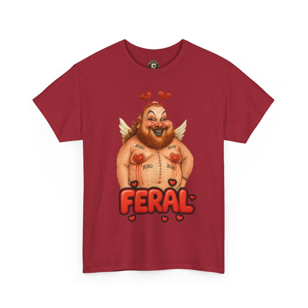 Feral Cupid Macabre Valentine Shirt | Fun Graphic Shirt, Quirky Gift, Casual Wear, Valentine's Apparel, Trendy Statement Top