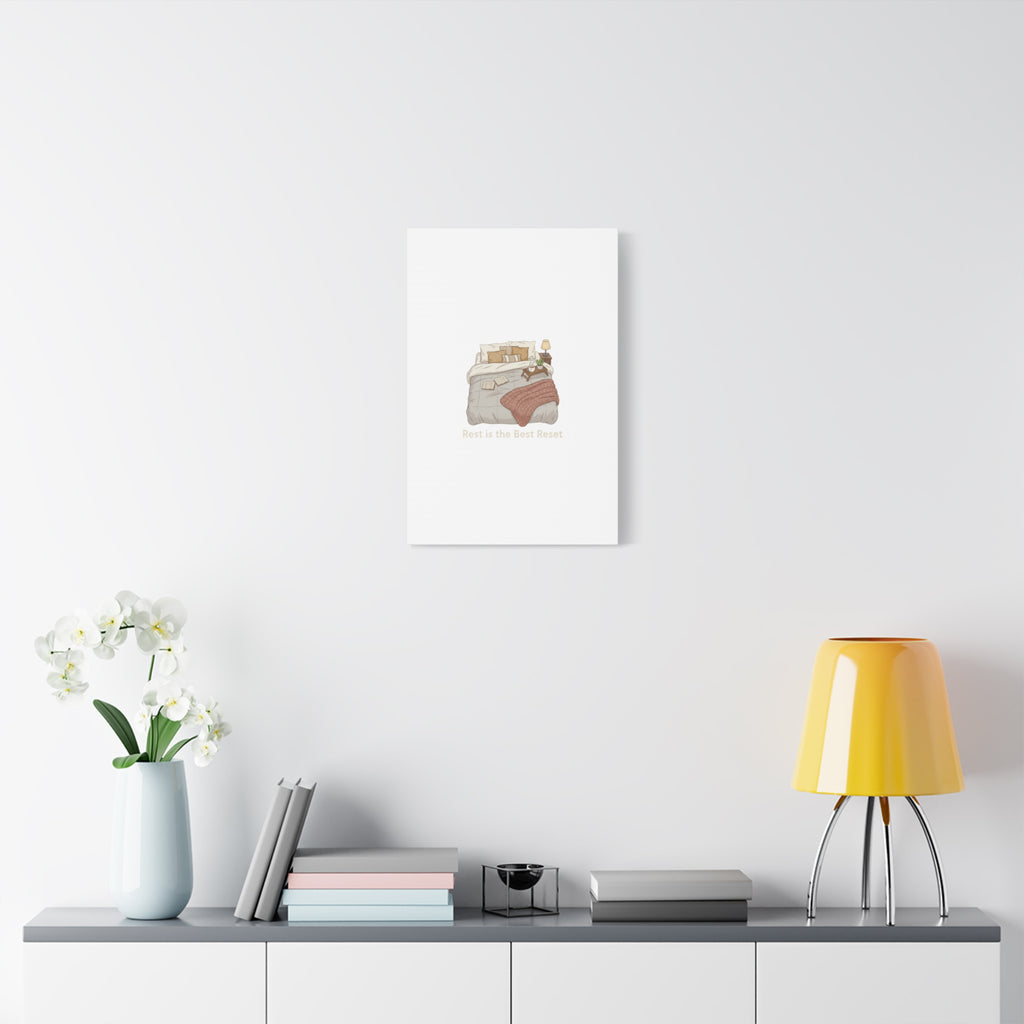 Rest is the Best Reset Canvas | sleepy humor, restful vibes