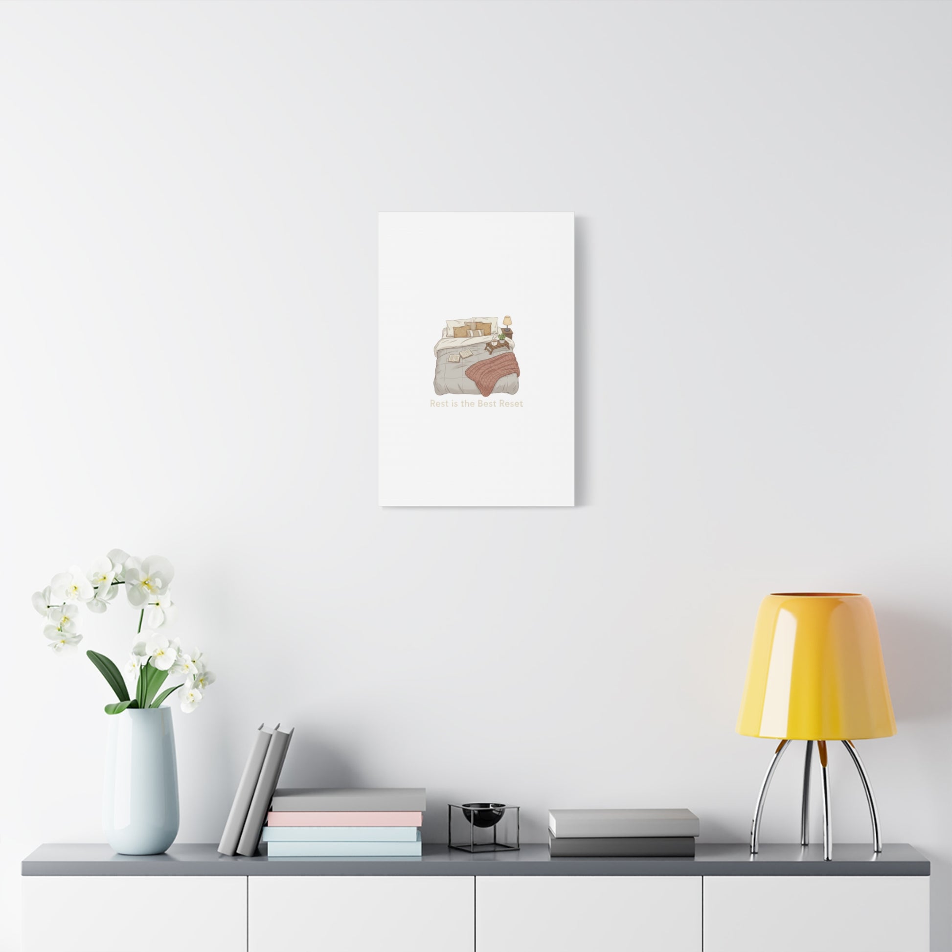Rest is the Best Reset Canvas | sleepy humor, restful vibes