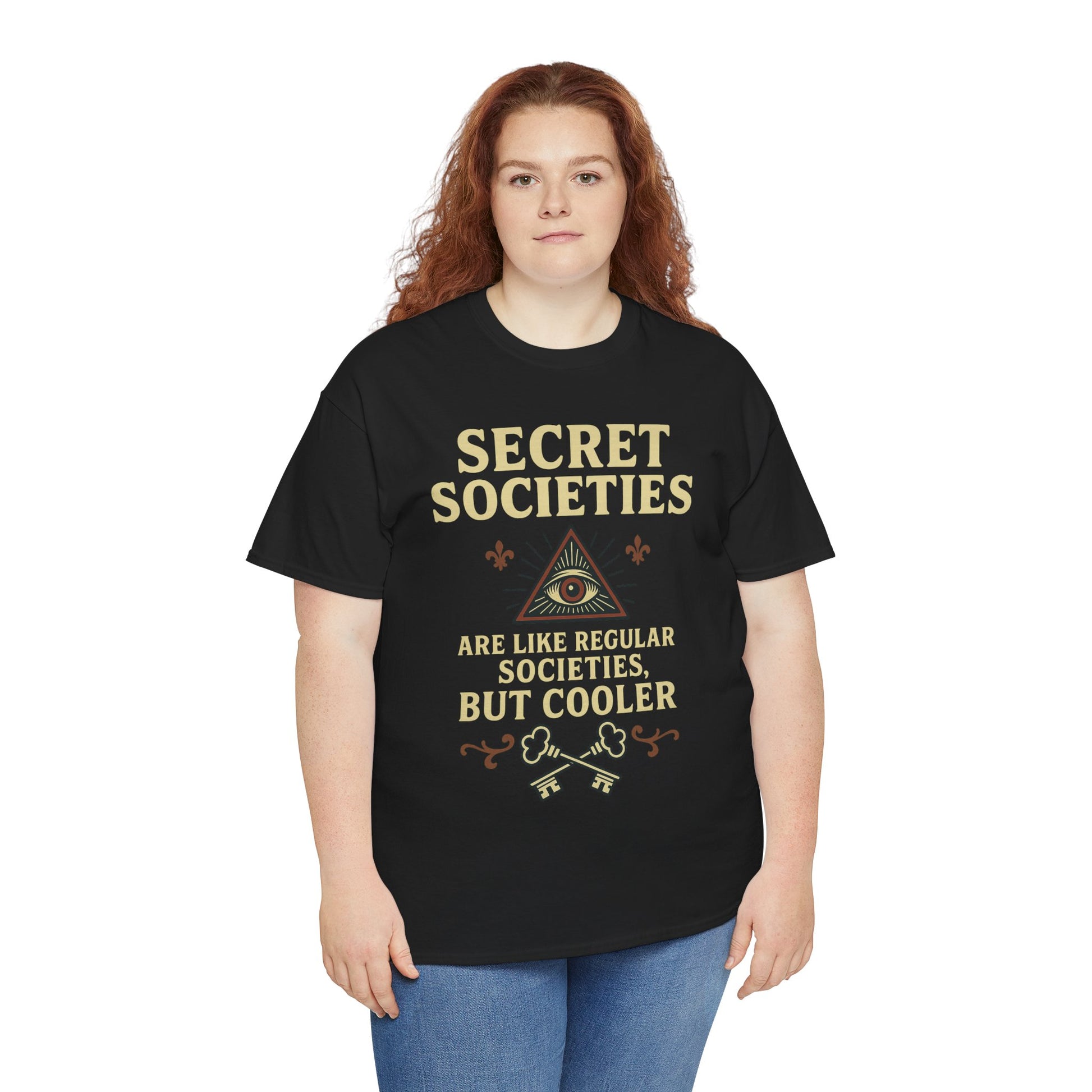 Secret Societies Shirt – Illuminati Eye Graphic Tee – Gildan 5000 Soft Cotton – Trash Cult Vintage Design