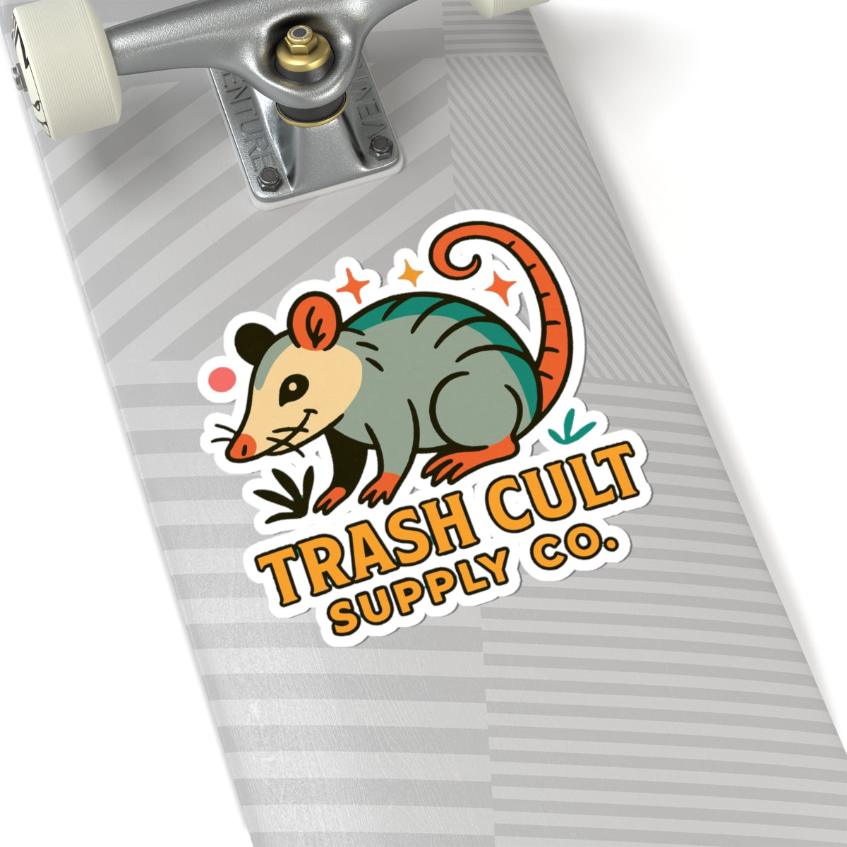 Trash Cult Supply Co. Kiss-Cut Stickers - Fun & Quirky Animal Design for Personalization, Decor, Gifts, Scrapbooking, Journaling