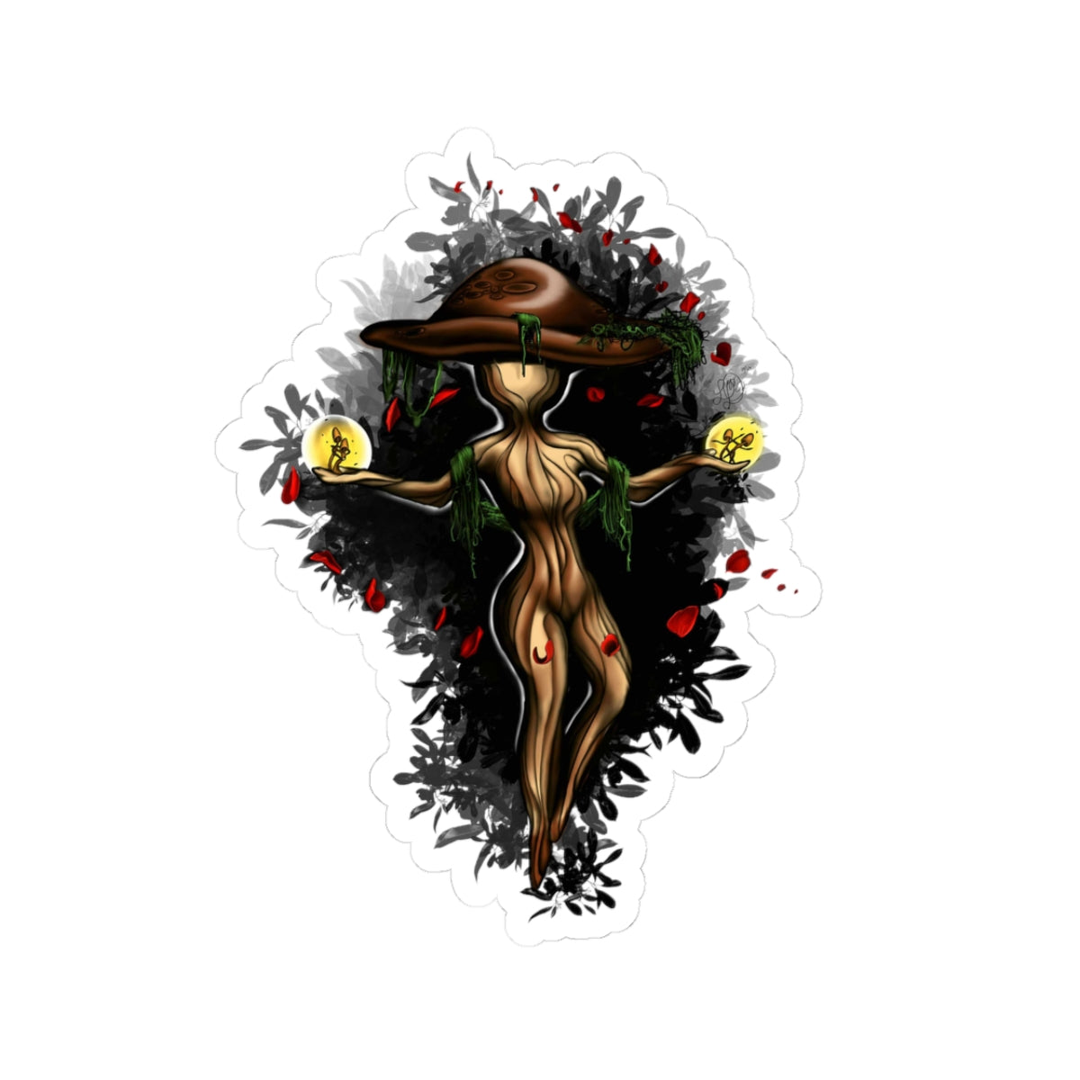 Mushroom Spirit Sticker – Lara Davenport x Trash Cult