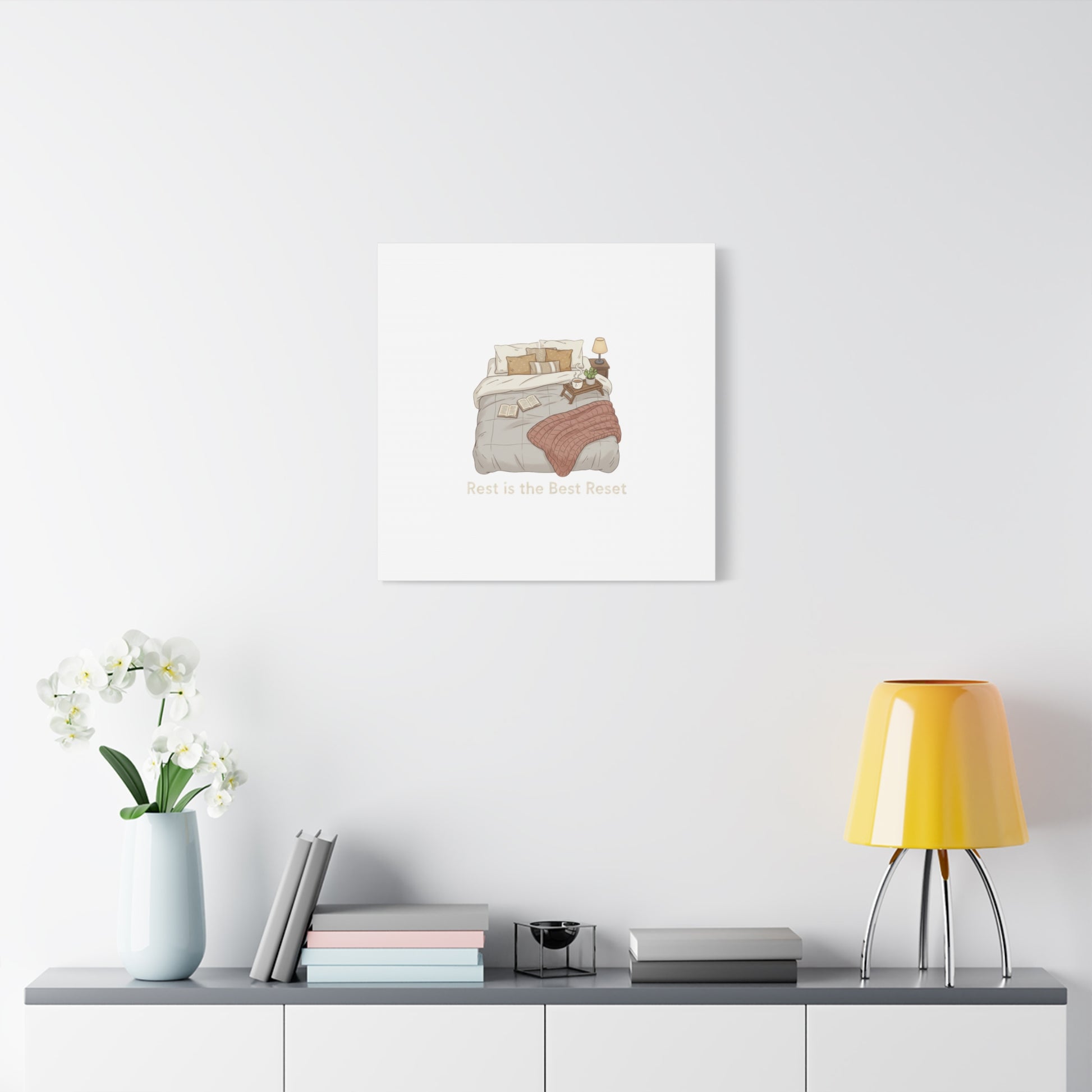 Rest is the Best Reset Canvas | sleepy humor, restful vibes