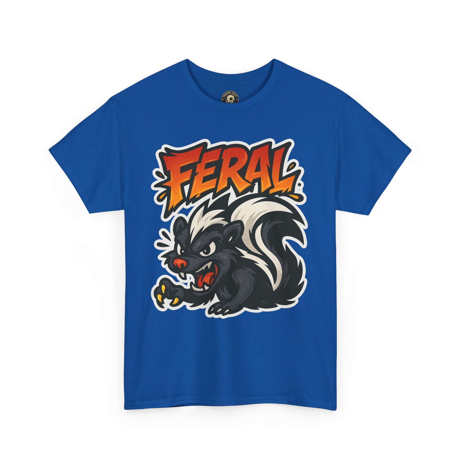 Feral  Skunk Graphic Tee, Cool T-Shirt, Streetwear Style, Unique Gift, Animal Lover Apparel, Fun Casual Wear
