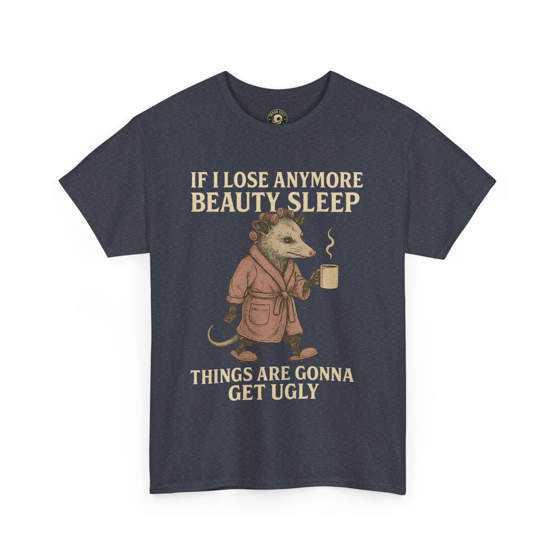 Funny Unisex Heavy Cotton Tee - "If I Lose Anymore Beauty Sleep, Things Are Gonna Get Ugly" - Gift, Sleepwear, Humor, Casual Wear, [...]