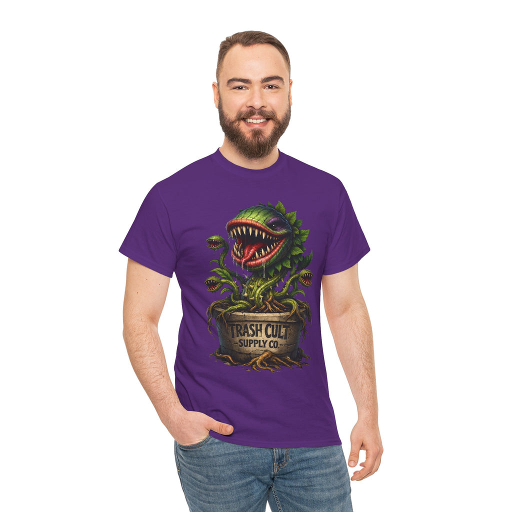 Carnivorous Plant Graphic Tee — "Trash Cult Supply Co." Potted Monster Shirt