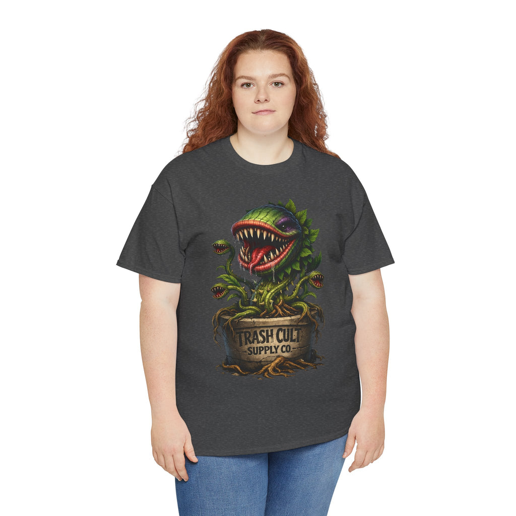 Carnivorous Plant Graphic Tee — "Trash Cult Supply Co." Potted Monster Shirt