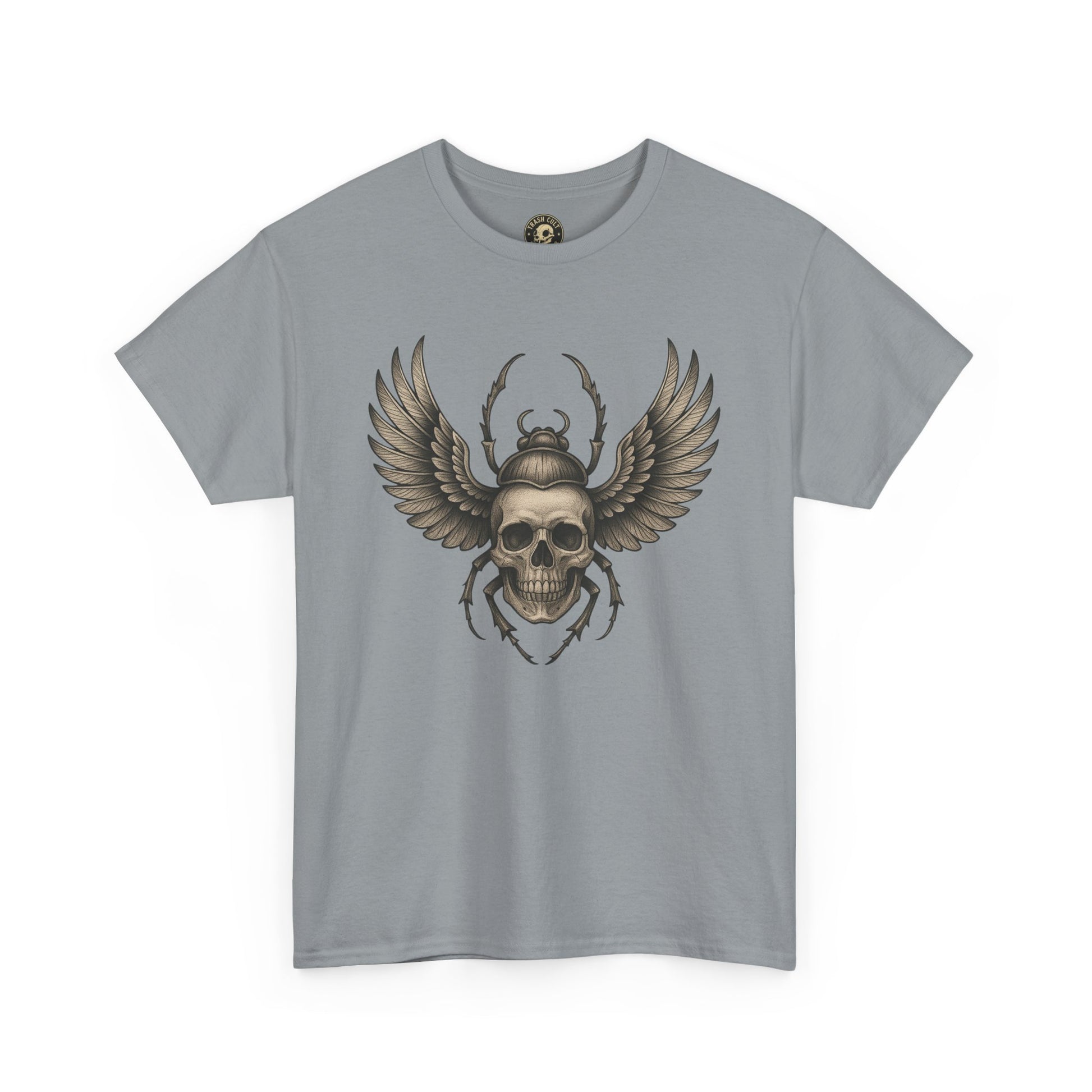 Winged Skull Scarab Shirt – Dark Gothic Beetle Graphic Tee – Gildan 5000 Unisex