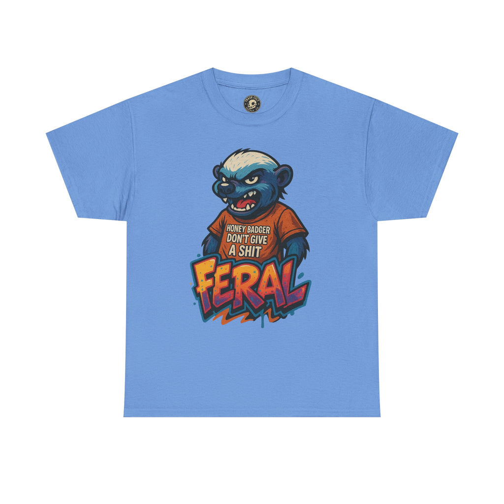 Feral Graphic Tee, Unisex Heavy Cotton T-Shirt for Casual Wear, Gift for Animal Lovers, Unique Streetwear, Funny Graphic Shirt