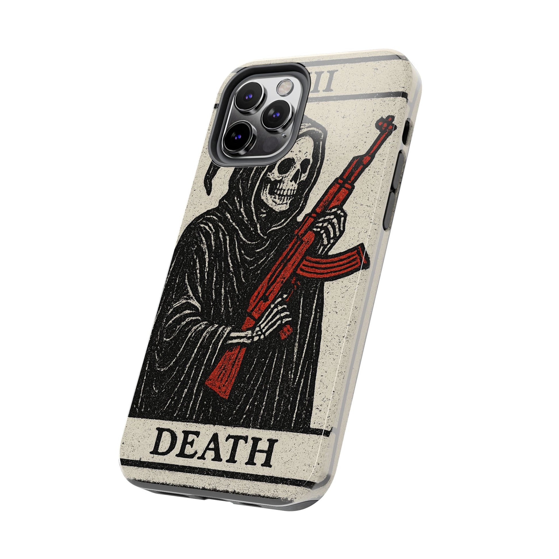 Grim Reaper Phone Case, Tough Phone Case for Gamers, Unique Smartphone Accessories, Halloween Decor, Death-Inspired Gift