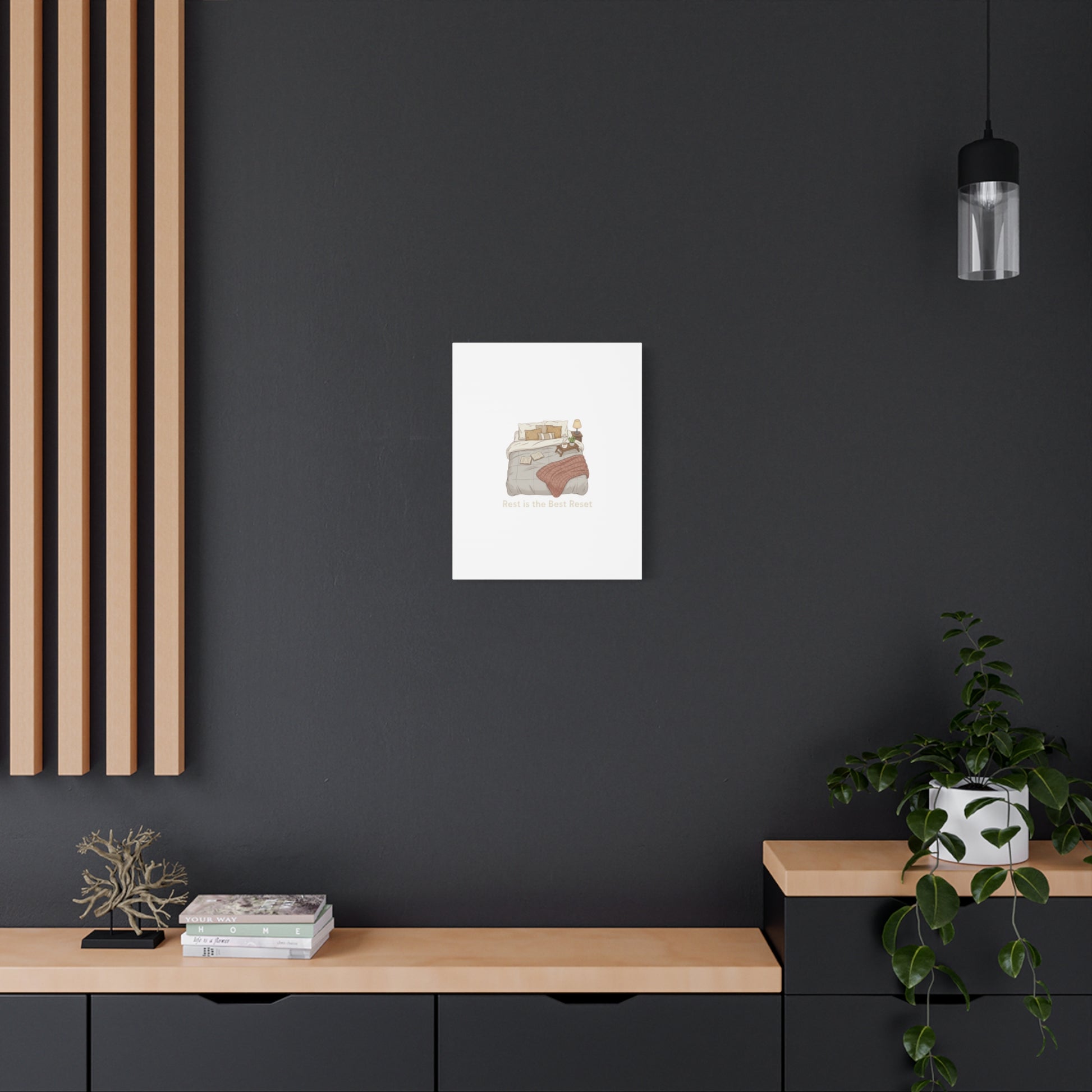 Rest is the Best Reset Canvas | sleepy humor, restful vibes