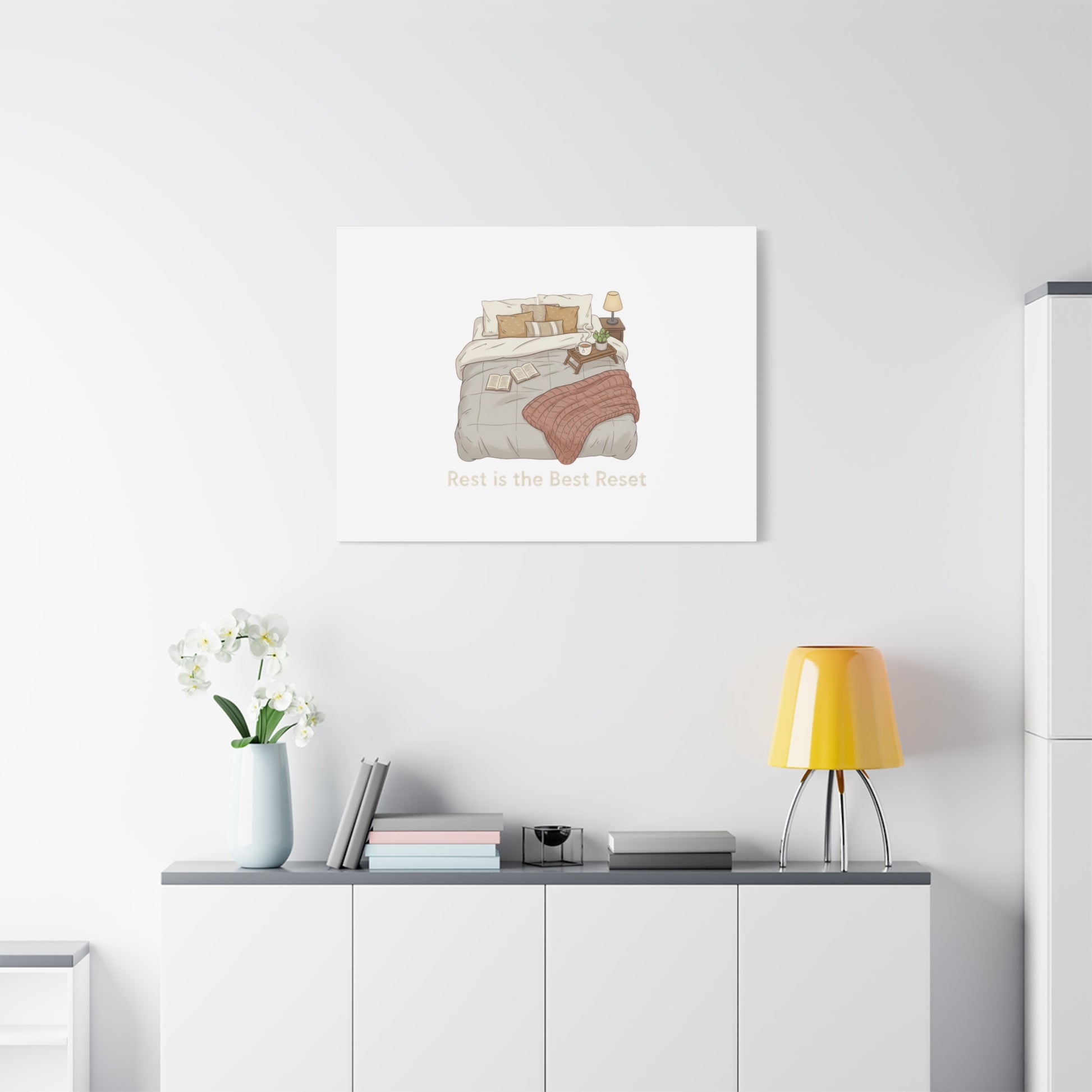 Rest is the Best Reset Canvas | sleepy humor, restful vibes