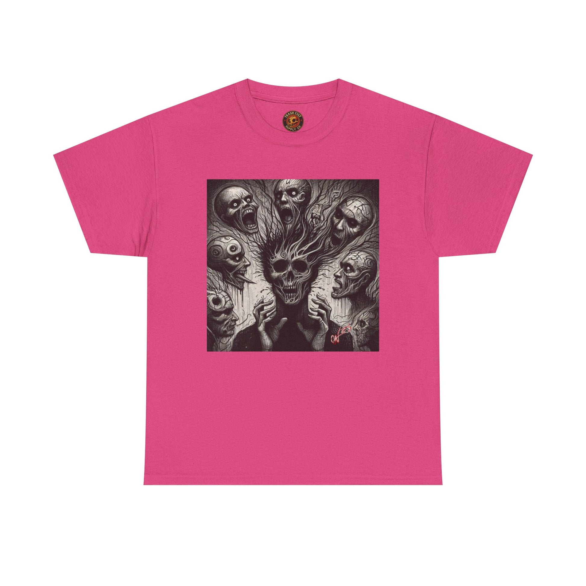 Xian Allen x Trash Cult Shirt – “Voices in the Void” | Horror Skull Scream T-Shirt