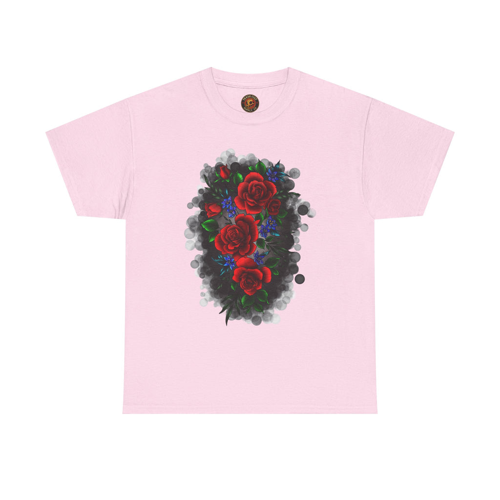 Floral Smoke Tattoo T-Shirt – Lara Davenport x Trash Cult Supply Co. Collab (Gildan 5000)