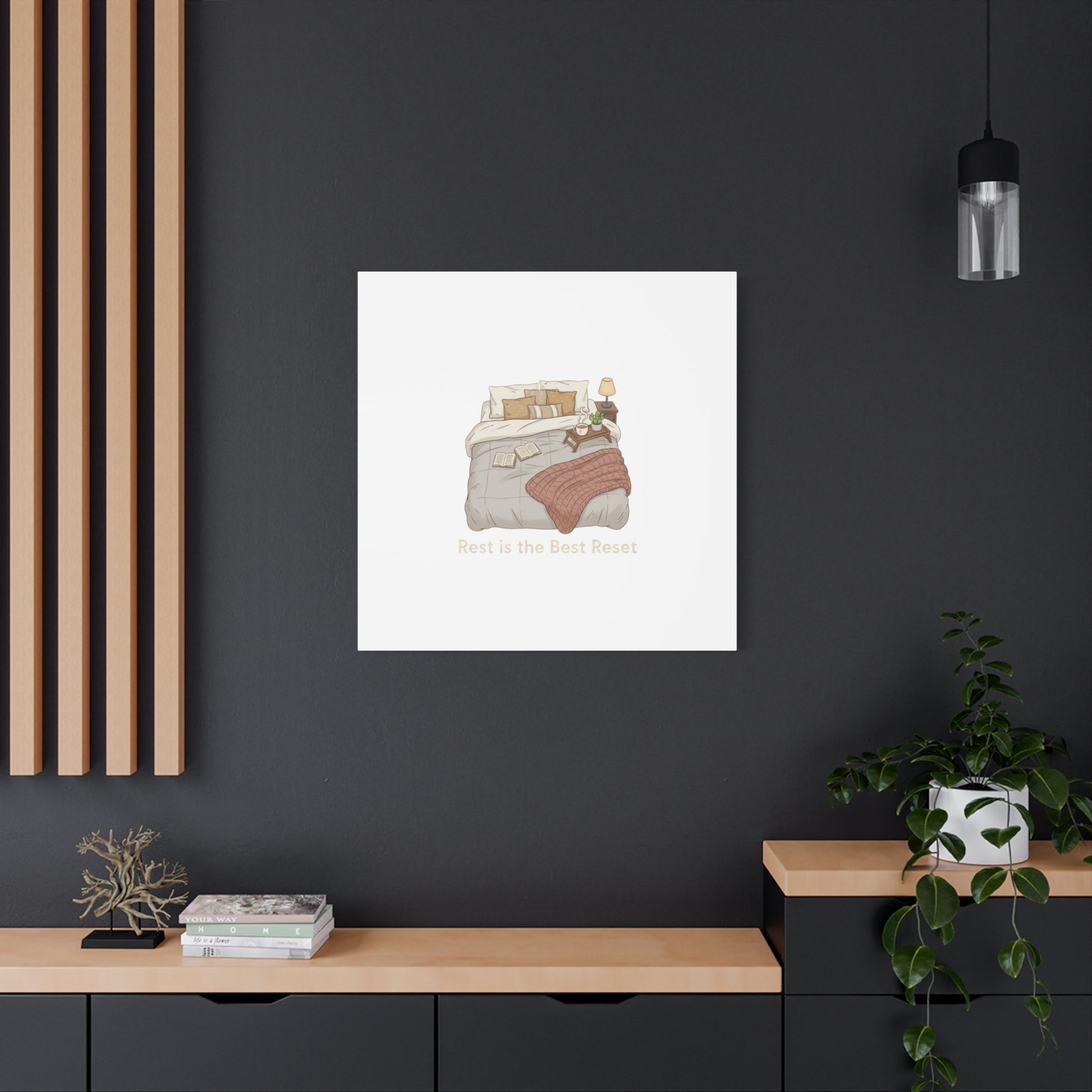 Rest is the Best Reset Canvas | sleepy humor, restful vibes