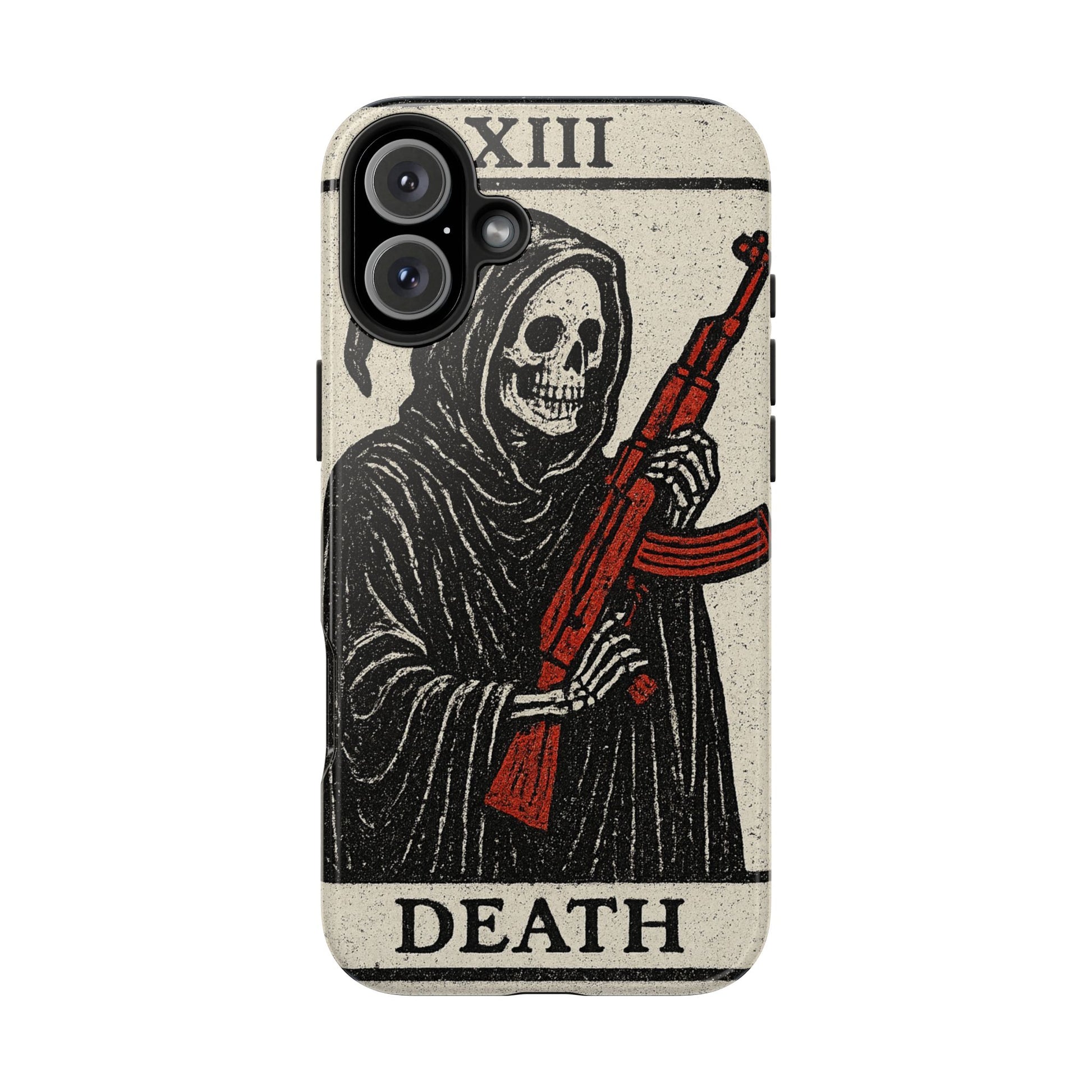 Grim Reaper Phone Case, Tough Phone Case for Gamers, Unique Smartphone Accessories, Halloween Decor, Death-Inspired Gift