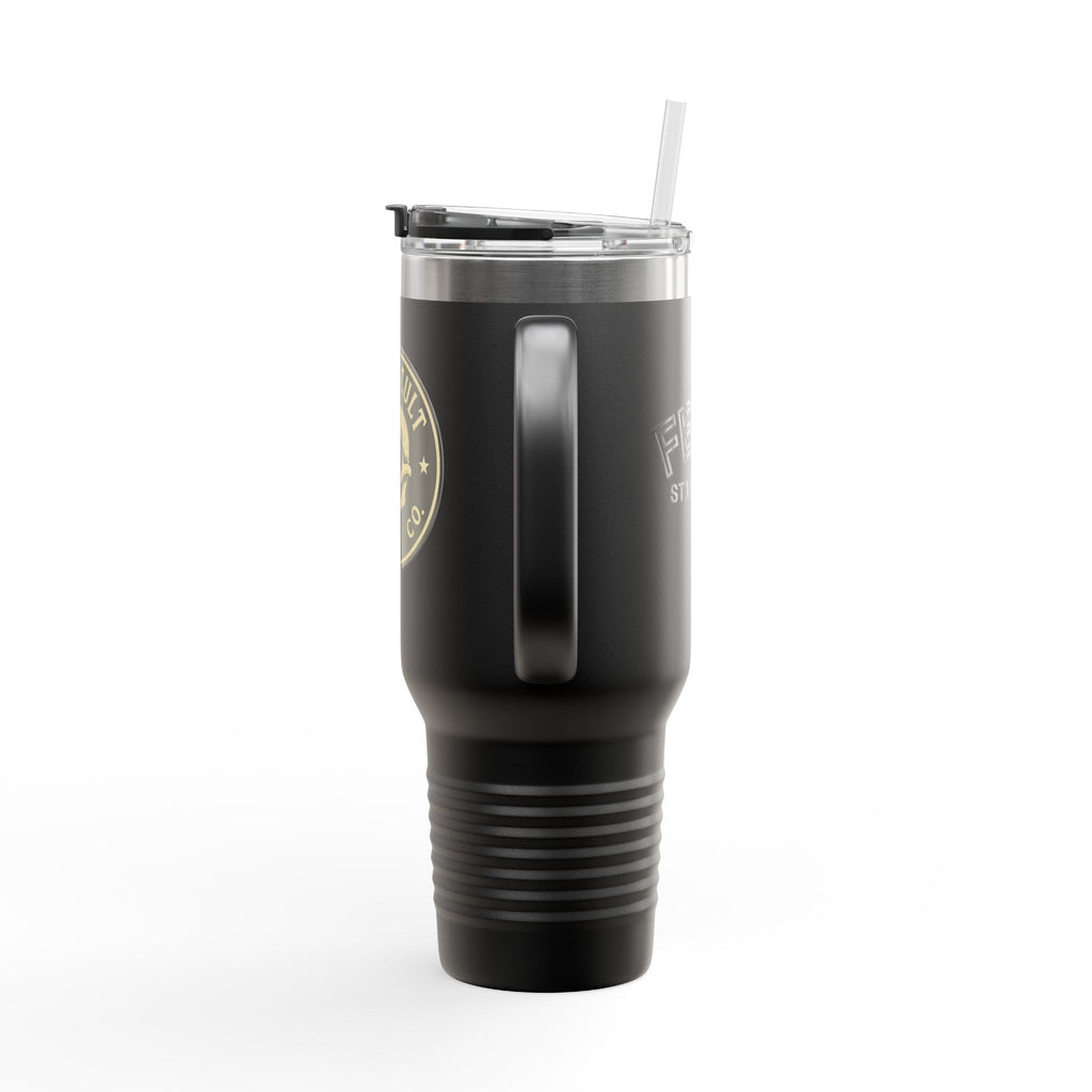 40oz Insulated Travel Mug with Handle – Leak-Proof Stainless Steel Tumbler for Hot & Cold Drinks | Trash Cult / FERAL Edition