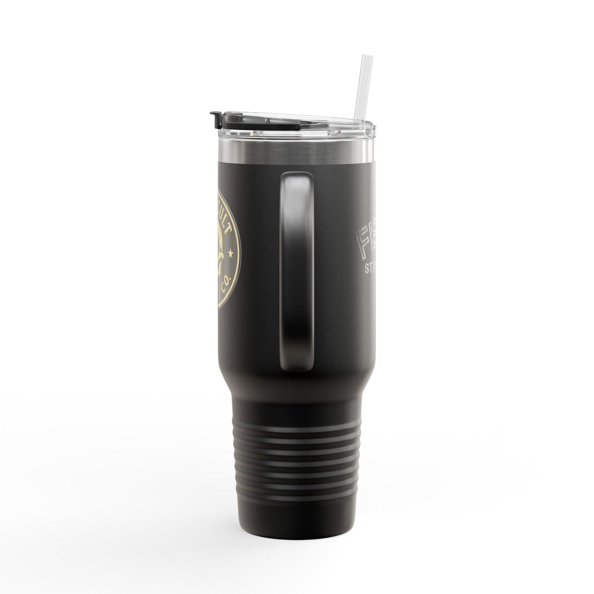 40oz Insulated Travel Mug with Handle – Leak-Proof Stainless Steel Tumbler for Hot & Cold Drinks | Trash Cult / FERAL Edition