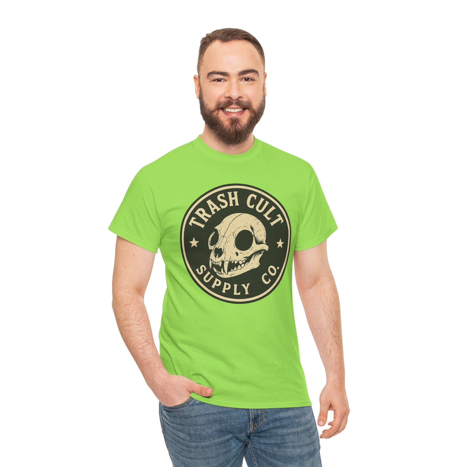 Trash Cult Skull - Stay Feral Culture Vibe, Streetwear Gift, Casual Outfit, Festival Wear, Trendy Apparel, Unique Present