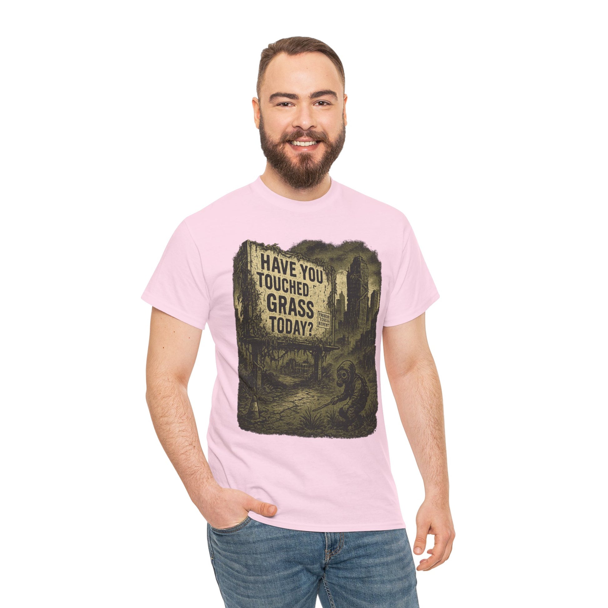 Post-Apocalyptic "Have You Touched Grass Today?" Shirt – Trash Cult Supply Co.