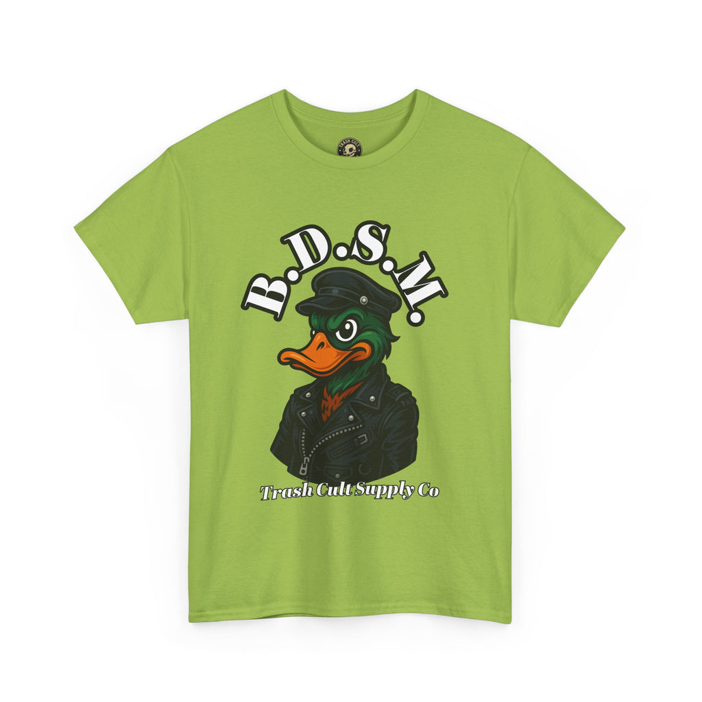 BDSM Mallard Duck Biker Shirt – Funny Biker Duck Tee on Gildan 5000