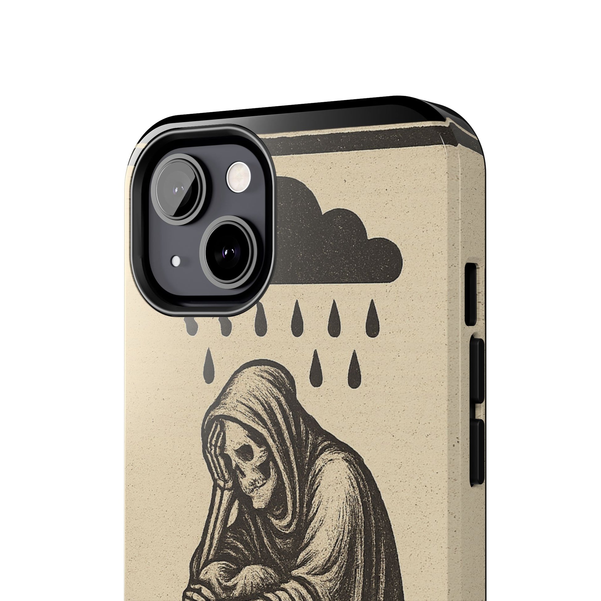 Dark Humor Phone Case, Goth iPhone Cover, Macabre Gift, Depression Art Case, Unique Phone Protector