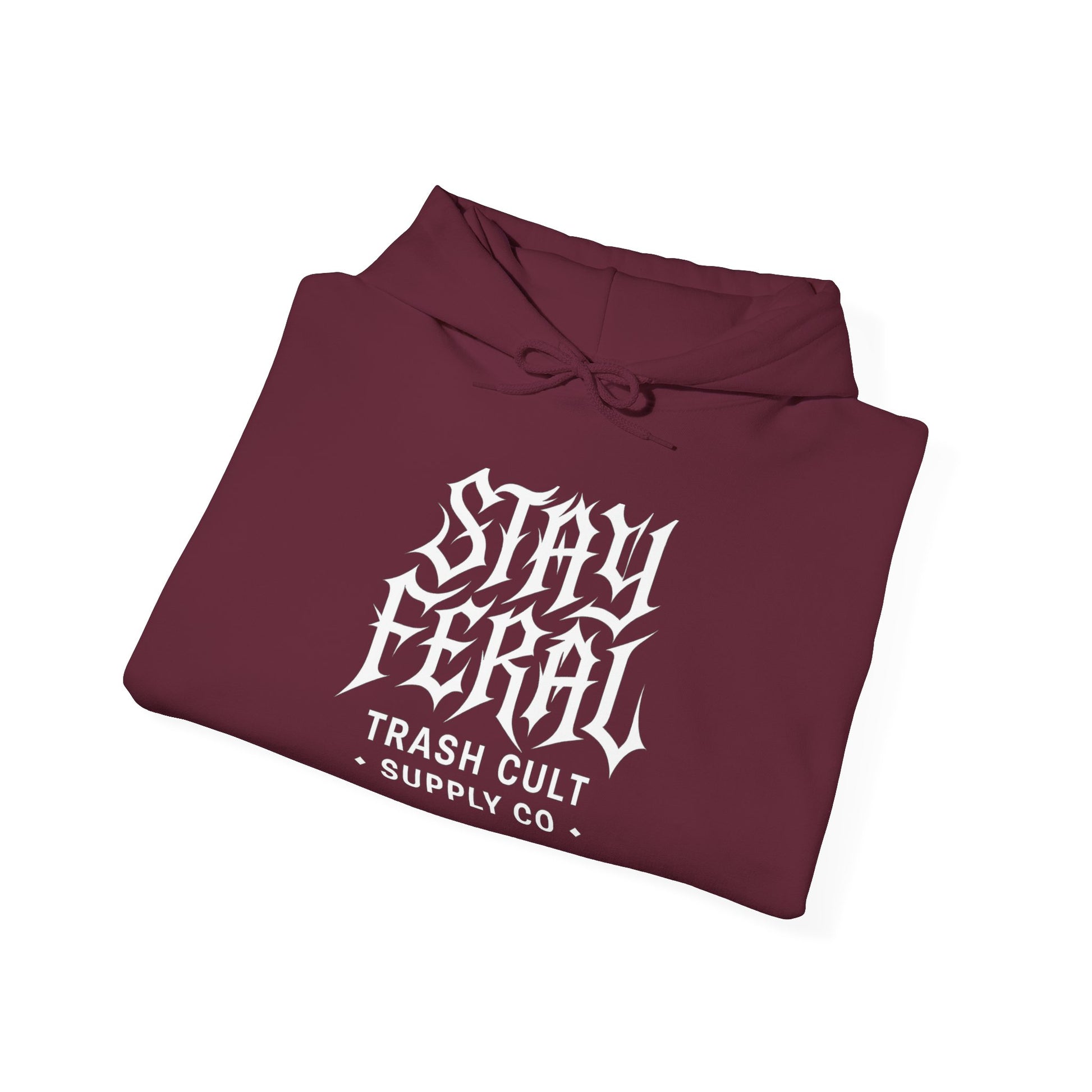 Stay Feral Gothic Hoodie – Trash Cult Supply Co Unisex Pullover