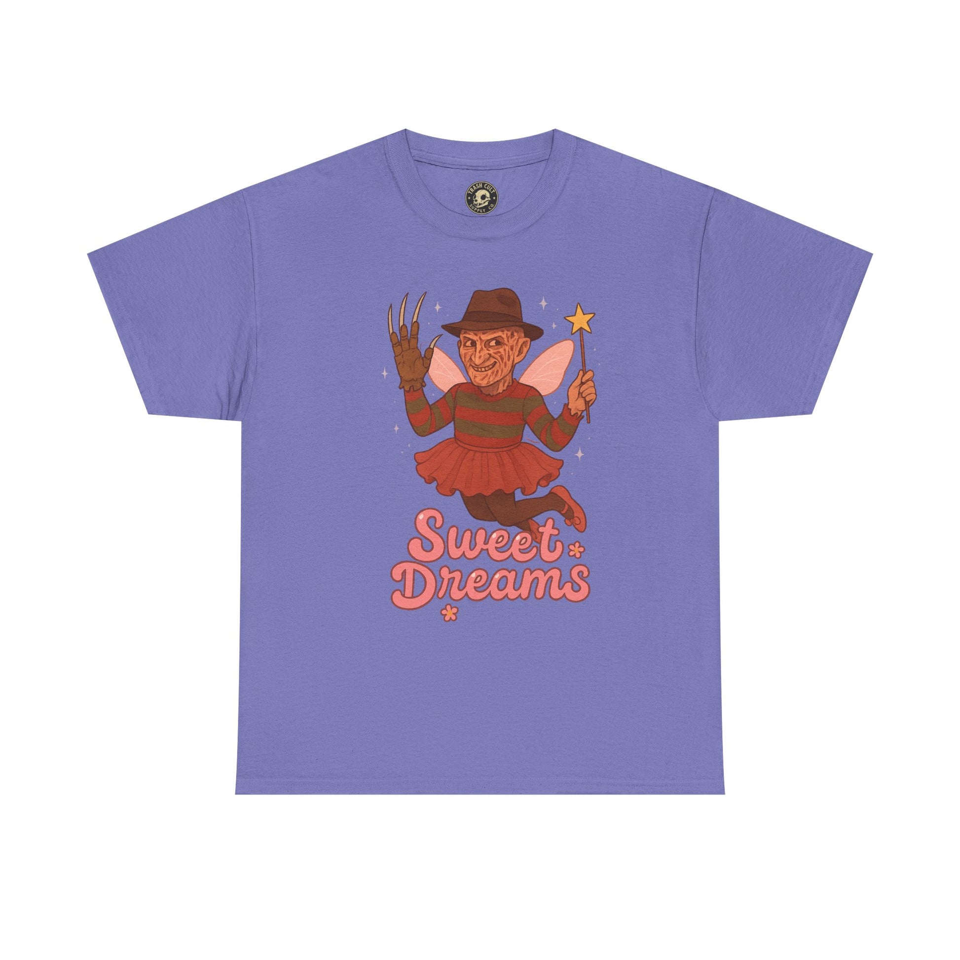 Freddy Krueger Fairy “Sweet Dreams” Funny Horror Parody T-Shirt – Gildan 5000