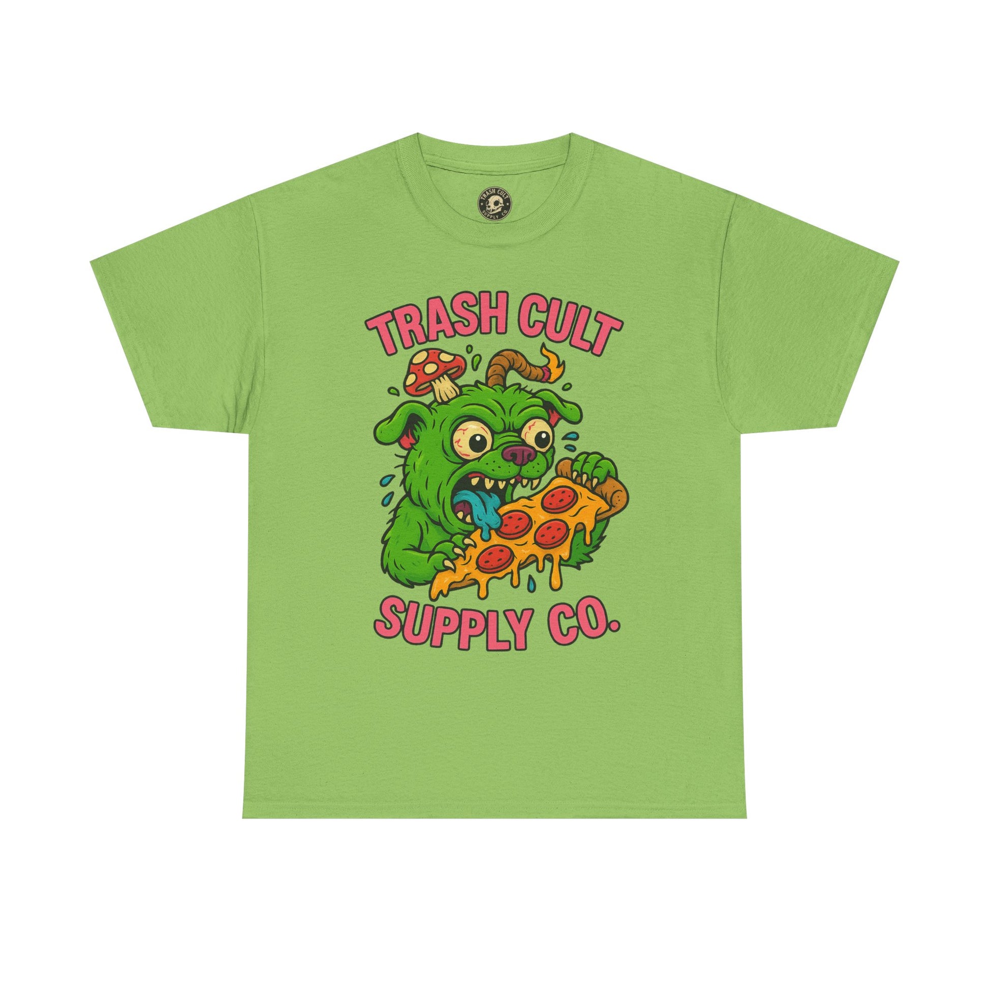 Feral Pizza Monster Shirt – Trash Cult Supply Co | Gildan 5000 Graphic Tee