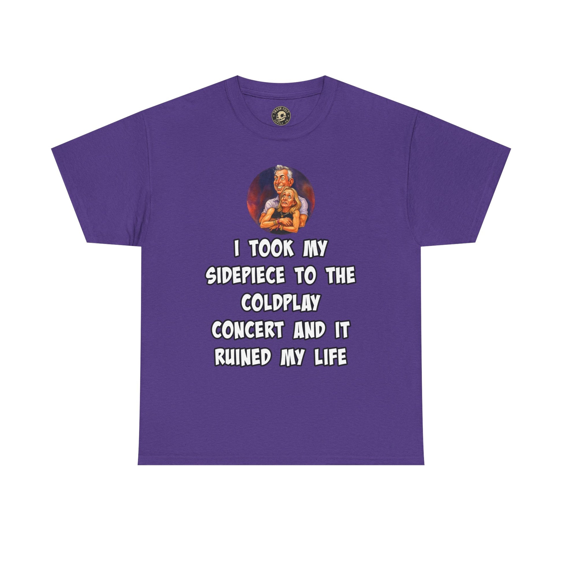 Funny CEO Concert Shirt – “I Took My Sidepiece to the Coldplay Concert” Meme Tee – Gildan 5000