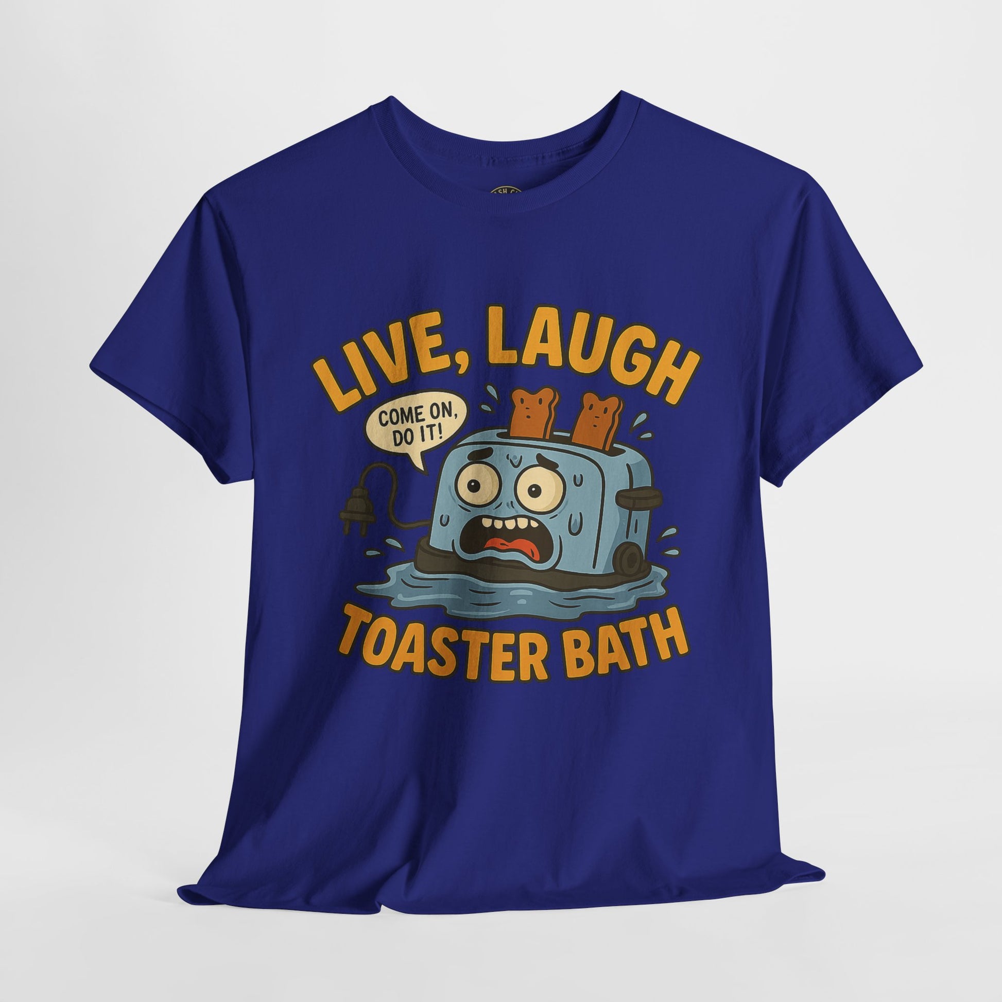 Funny Toaster Bath Tee, Humorous Unisex Shirt, Gift for Friends, Lightweight Cotton Tee, Birthday Party Outfit
